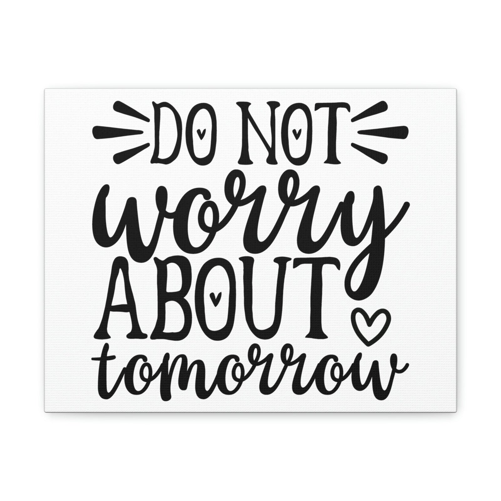 Scripture Walls Do Not Worry About Tomorrow Matthew 6:34 Christian Wall Art Print Ready to Hang Unframed-Express Your Love Gifts