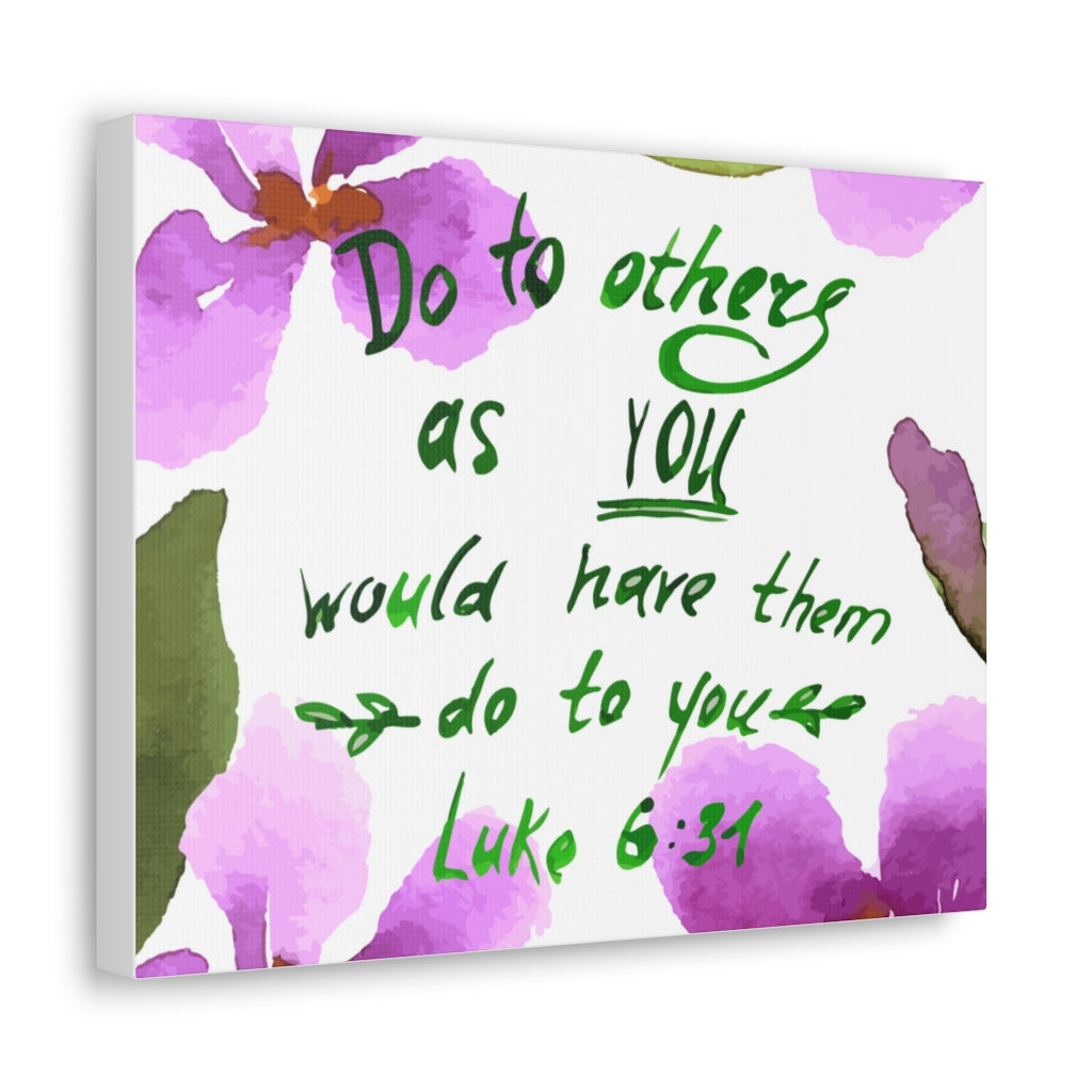 Scripture Walls Do To Others As You Luke 6:31 Christian Wall Art Bible Verse Print Ready To Hang Unframed-Express Your Love Gifts