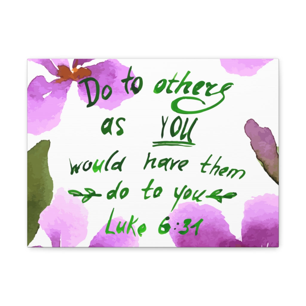 Scripture Walls Do To Others As You Luke 6:31 Christian Wall Art Bible Verse Print Ready To Hang Unframed-Express Your Love Gifts