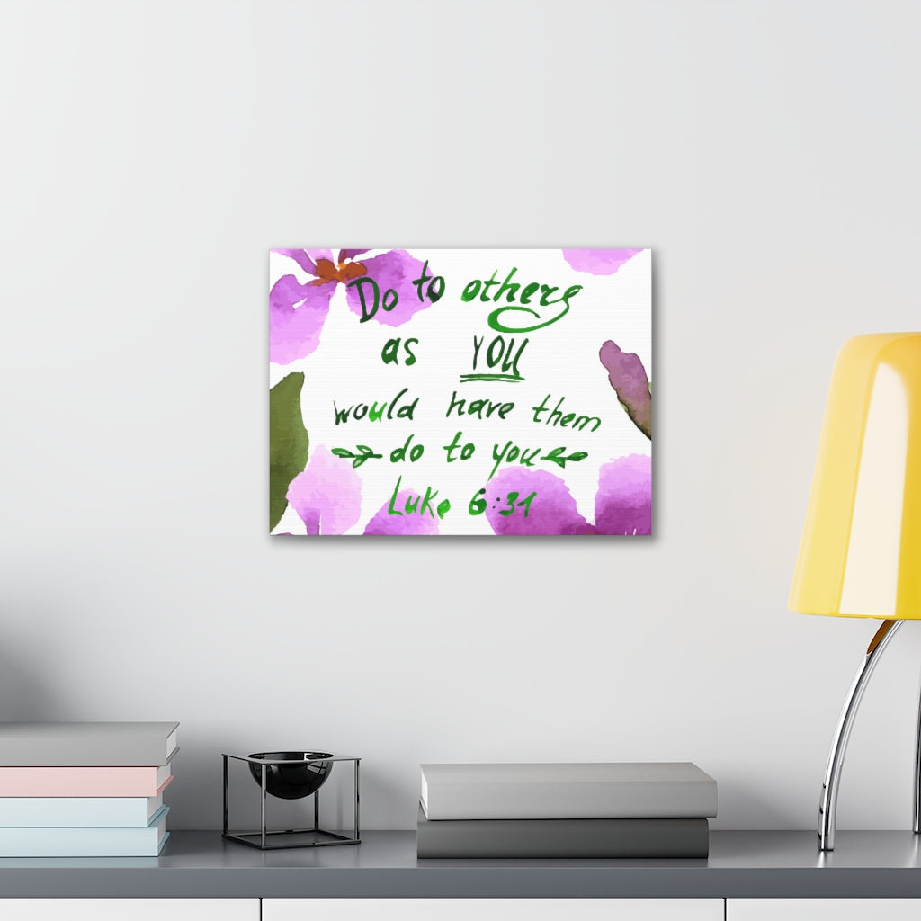 Scripture Walls Do To Others As You Luke 6:31 Christian Wall Art Bible Verse Print Ready To Hang Unframed-Express Your Love Gifts