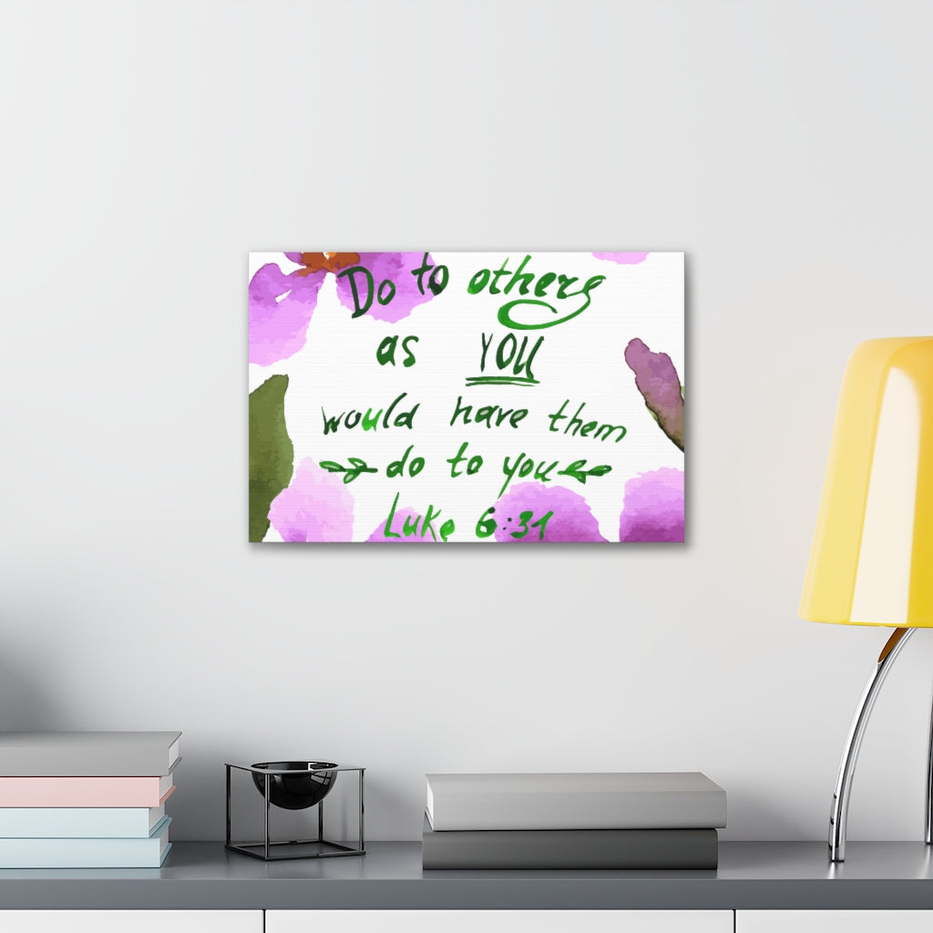 Scripture Walls Do To Others As You Luke 6:31 Christian Wall Art Bible Verse Print Ready To Hang Unframed-Express Your Love Gifts