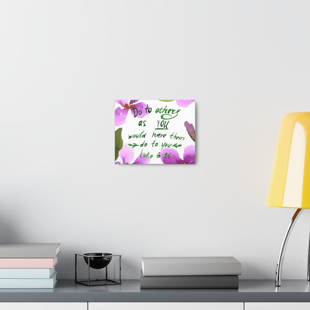 Scripture Walls Do To Others As You Luke 6:31 Christian Wall Art Bible Verse Print Ready To Hang Unframed-Express Your Love Gifts