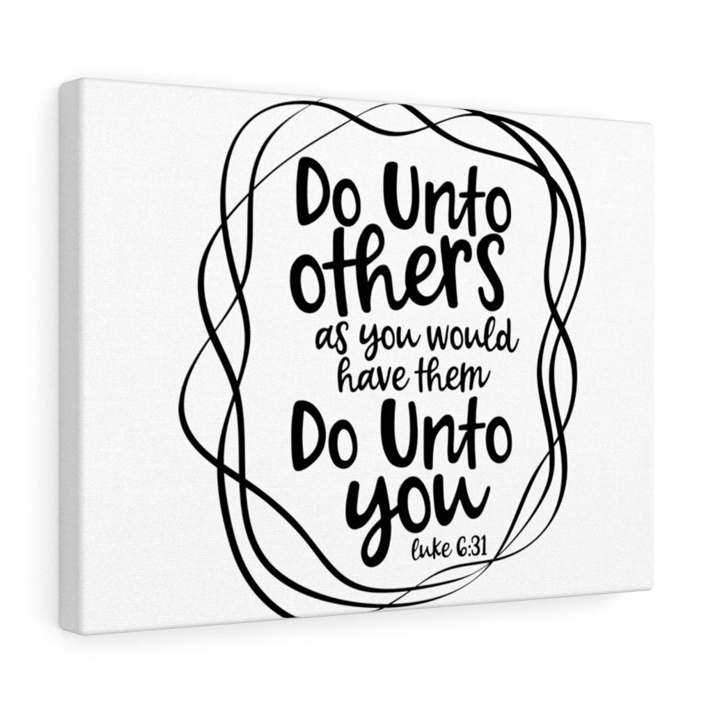 Scripture Walls Do Unto Others Luke 6:31 Bible Verse Canvas Christian Wall Art Ready to Hang Unframed-Express Your Love Gifts