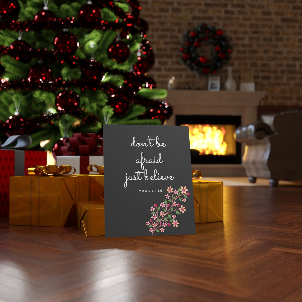 Scripture Walls Don't Be Afraid Mark 5:36 Bible Verse Canvas Christian Wall Art Ready to Hang Unframed-Express Your Love Gifts