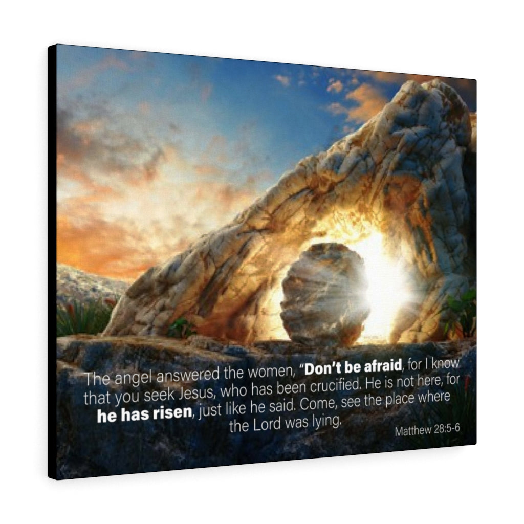 Scripture Walls Don't Be Afraid Matthew 28:5-6 Wall Art Christian Home Decor Unframed-Express Your Love Gifts