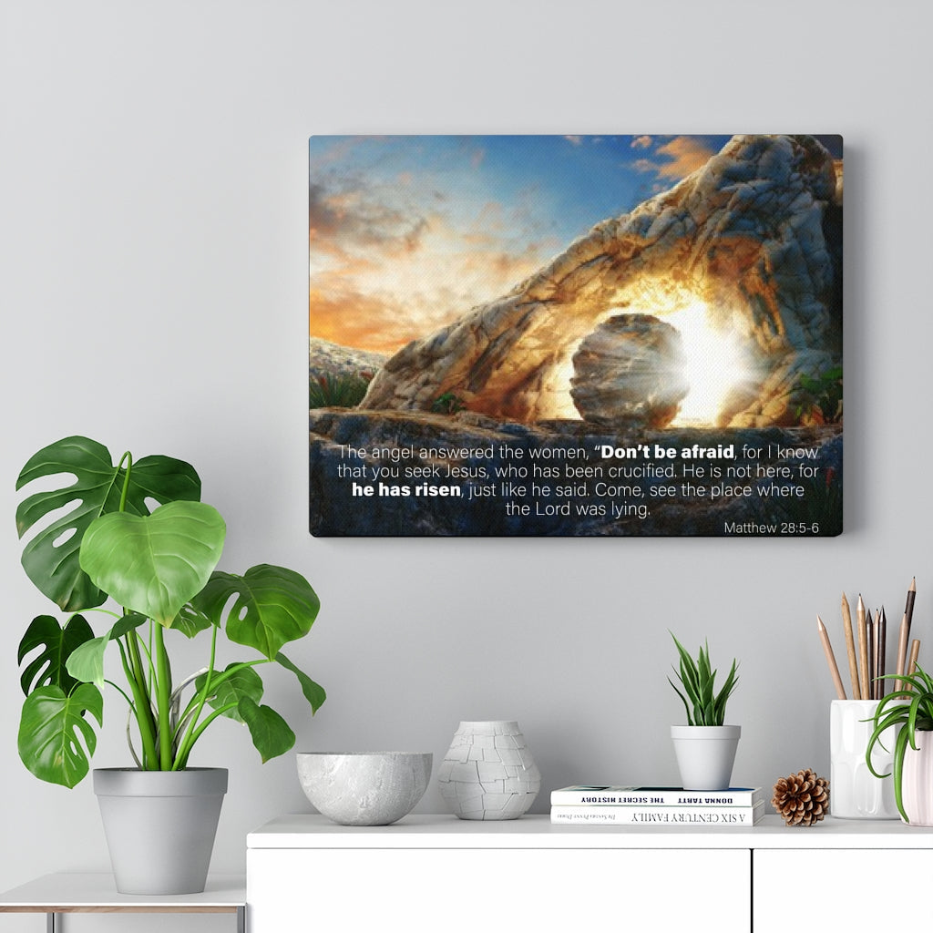 Scripture Walls Don't Be Afraid Matthew 28:5-6 Wall Art Christian Home Decor Unframed-Express Your Love Gifts