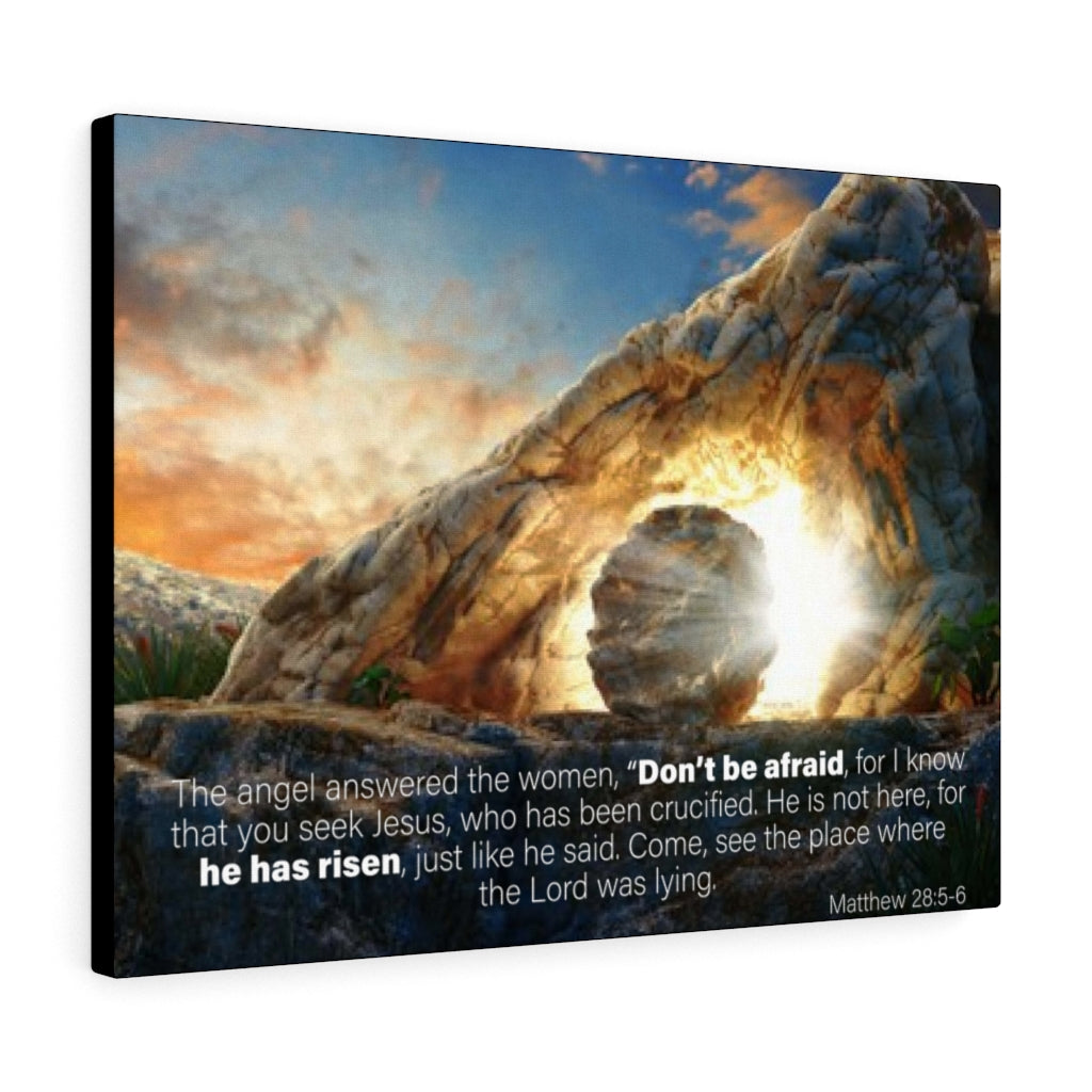 Scripture Walls Don't Be Afraid Matthew 28:5-6 Wall Art Christian Home Decor Unframed-Express Your Love Gifts