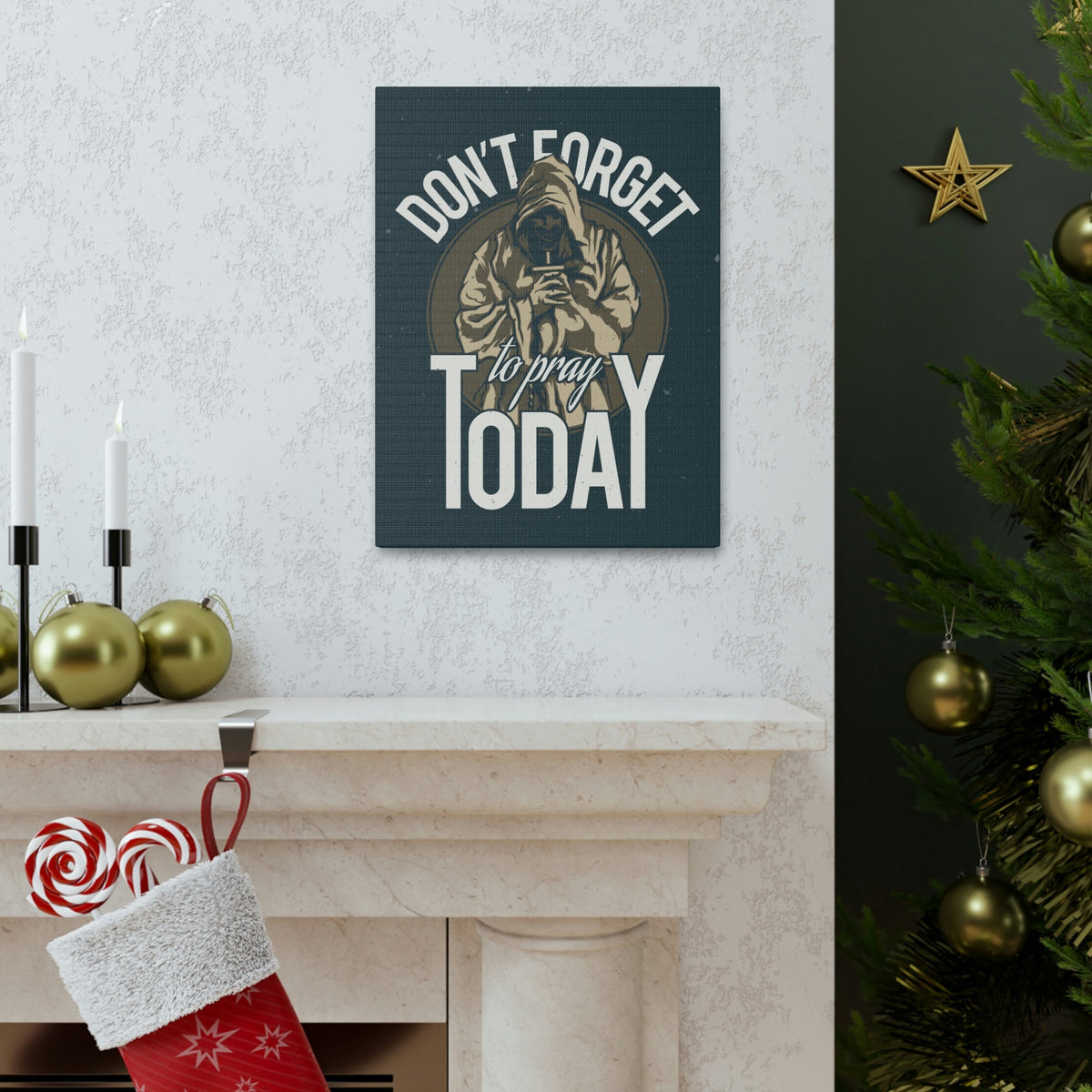 Scripture Walls Don't Forget To Pray Today Romans 12:12 Christian Wall Art Print Ready to Hang Unframed-Express Your Love Gifts