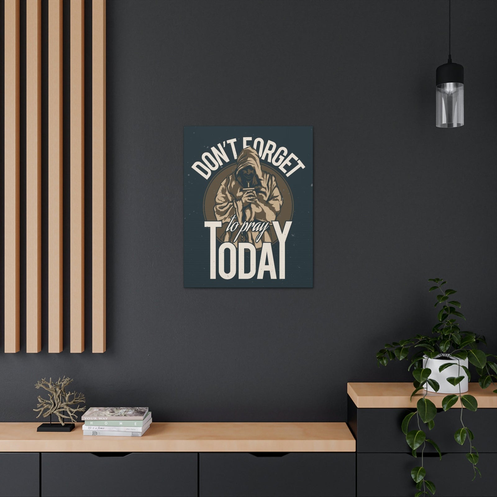 Scripture Walls Don't Forget To Pray Today Romans 12:12 Christian Wall Art Print Ready to Hang Unframed-Express Your Love Gifts