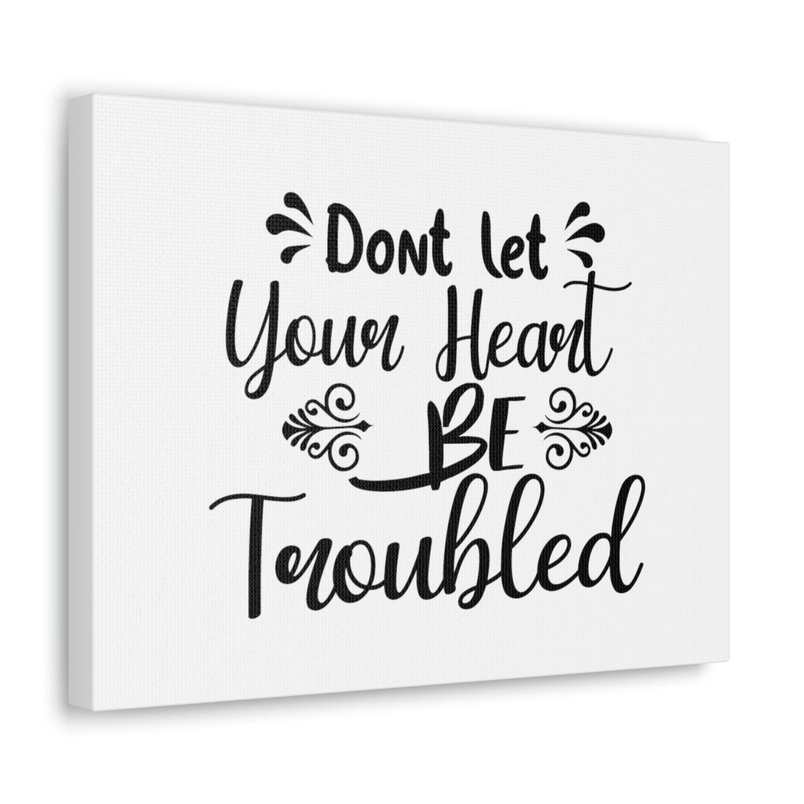 Scripture Walls Don't Let Your Head Be Troubled John 14:1 Christian Wall Art Bible Verse Print Ready to Hang Unframed-Express Your Love Gifts