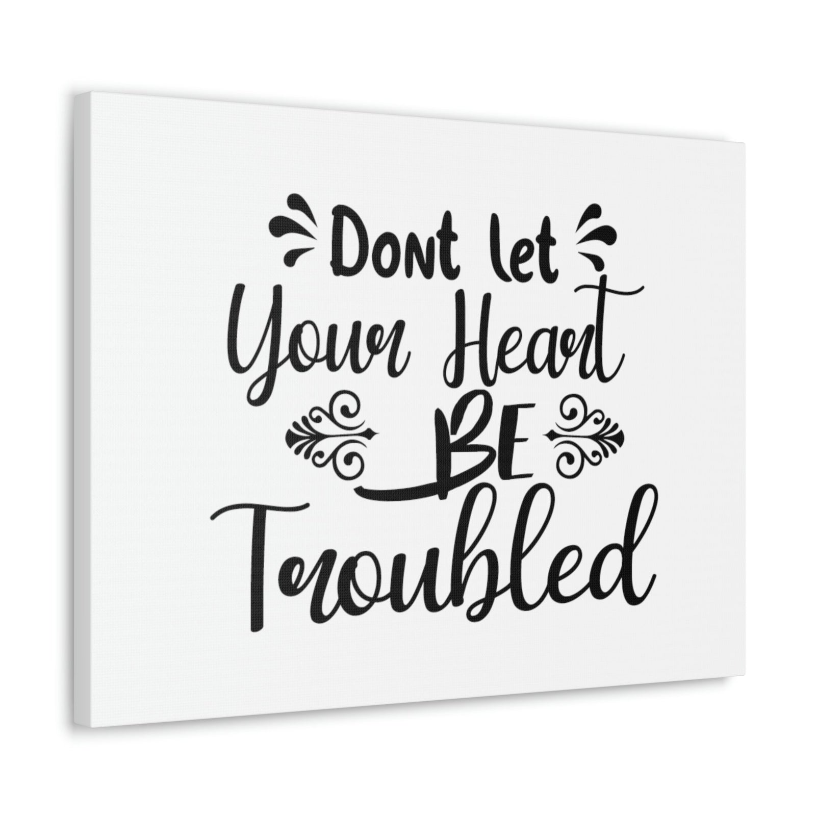 Scripture Walls Don't Let Your Head Be Troubled John 14:1 Christian Wall Art Bible Verse Print Ready to Hang Unframed-Express Your Love Gifts