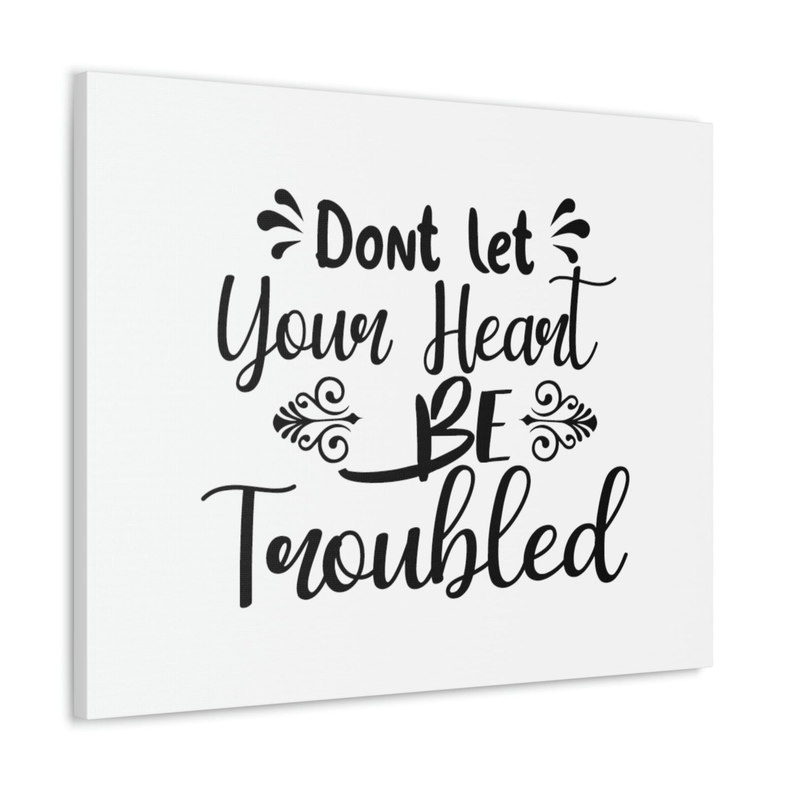 Scripture Walls Don't Let Your Head Be Troubled John 14:1 Christian Wall Art Bible Verse Print Ready to Hang Unframed-Express Your Love Gifts