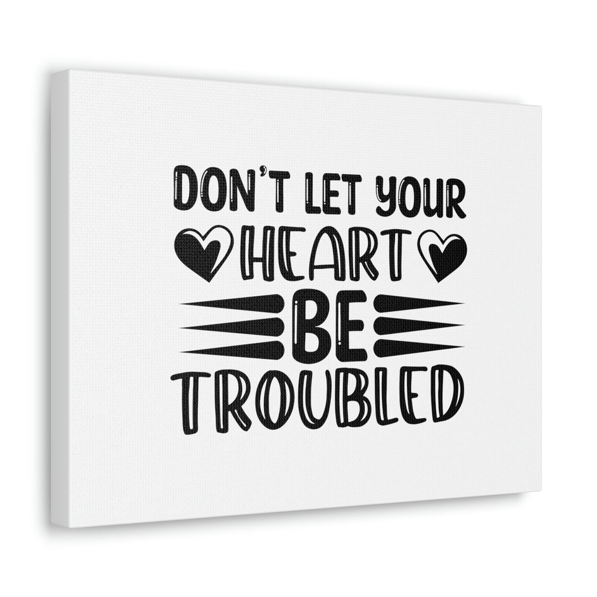Scripture Walls Don't Let Your Heart Be Troubled John 14:1 Christian Wall Art Bible Verse Print Ready to Hang Unframed-Express Your Love Gifts