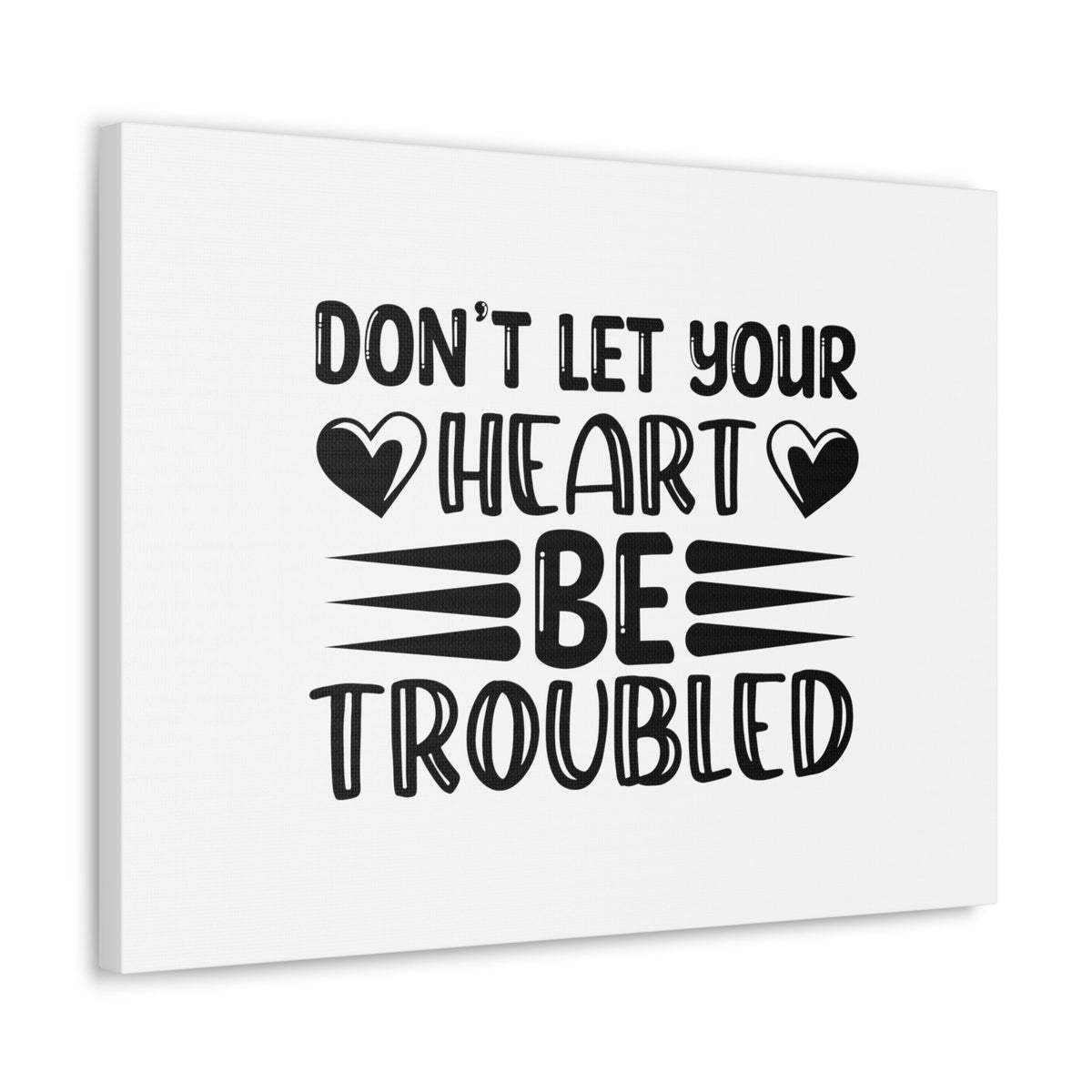 Scripture Walls Don't Let Your Heart Be Troubled John 14:1 Christian Wall Art Bible Verse Print Ready to Hang Unframed-Express Your Love Gifts