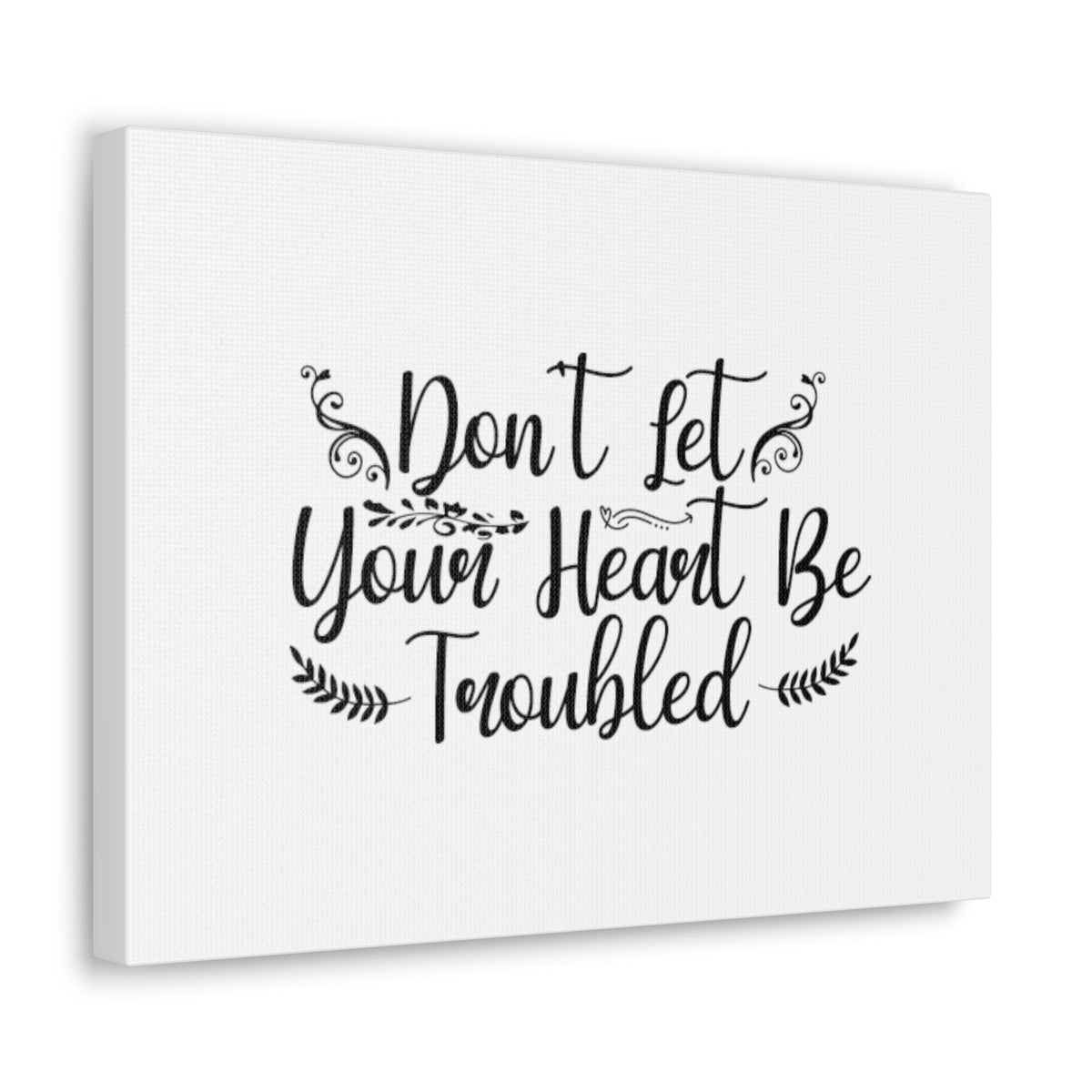 Scripture Walls Don't Let Your Heart Be Troubled John 14:27 Christian Wall Art Bible Verse Print Ready to Hang Unframed-Express Your Love Gifts