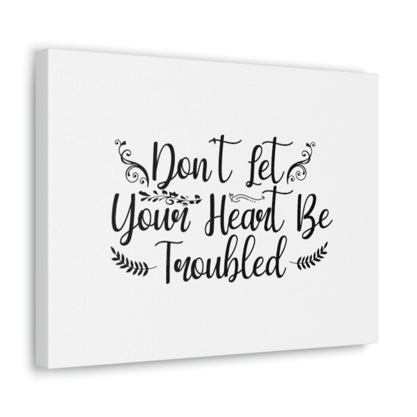 Scripture Walls Don't Let Your Heart Be Troubled John 14:27 Christian Wall Art Bible Verse Print Ready to Hang Unframed-Express Your Love Gifts