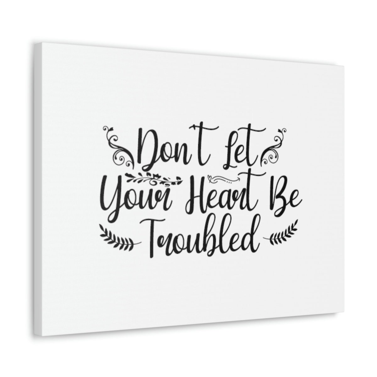 Scripture Walls Don't Let Your Heart Be Troubled John 14:27 Christian Wall Art Bible Verse Print Ready to Hang Unframed-Express Your Love Gifts