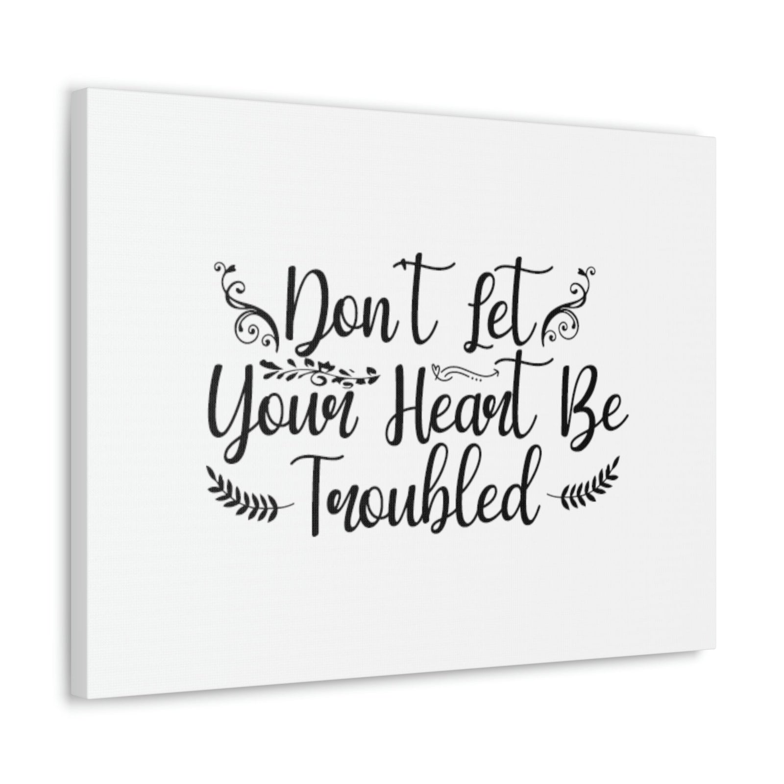 Scripture Walls Don't Let Your Heart Be Troubled John 14:27 Christian Wall Art Bible Verse Print Ready to Hang Unframed-Express Your Love Gifts