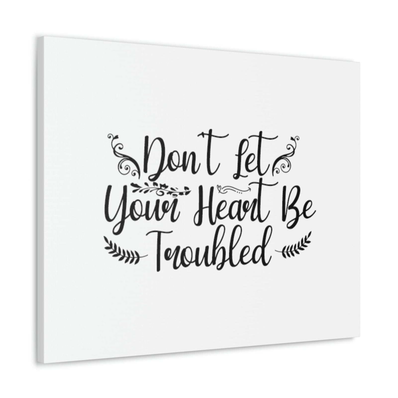 Scripture Walls Don't Let Your Heart Be Troubled John 14:27 Christian Wall Art Bible Verse Print Ready to Hang Unframed-Express Your Love Gifts