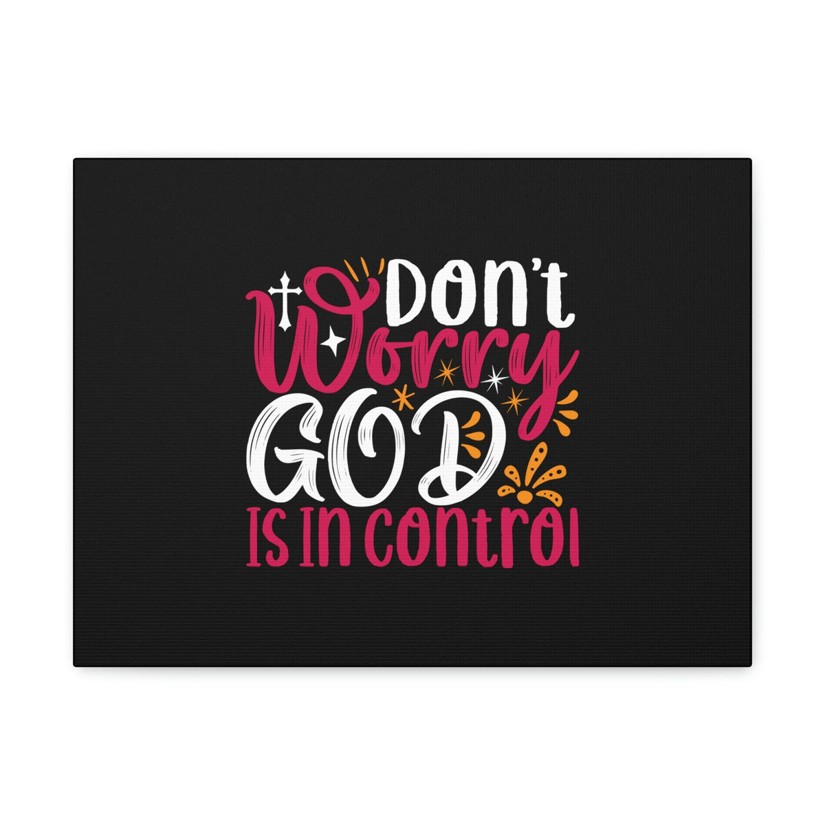 Scripture Walls Don't Worry God Is In Control Proverbs 19:21 Christian Wall Art Bible Verse Print Ready to Hang Unframed-Express Your Love Gifts