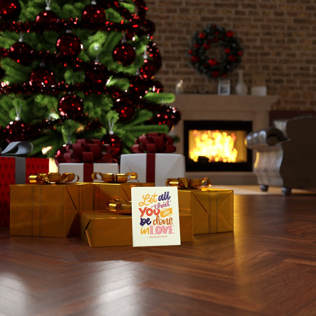 Scripture Walls Done In Love 1 Corinthians 16:14 Bible Verse Canvas Christian Wall Art Ready to Hang Unframed-Express Your Love Gifts