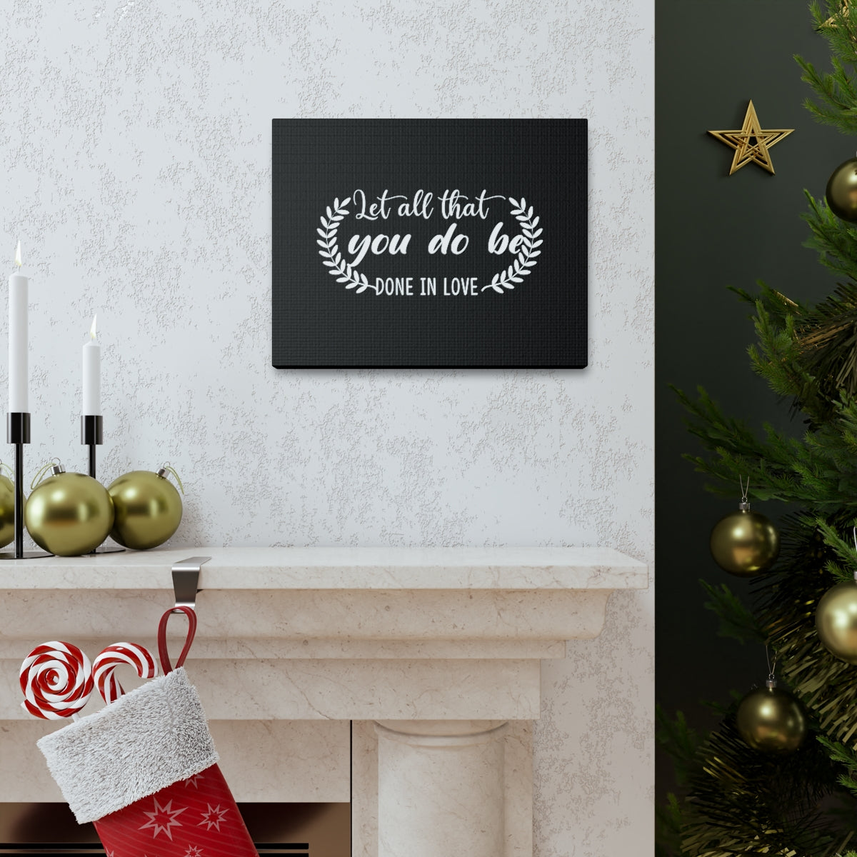 Scripture Walls Done In Love 1 Corinthians 16:14 Christian Wall Art Bible Verse Print Ready to Hang Unframed-Express Your Love Gifts