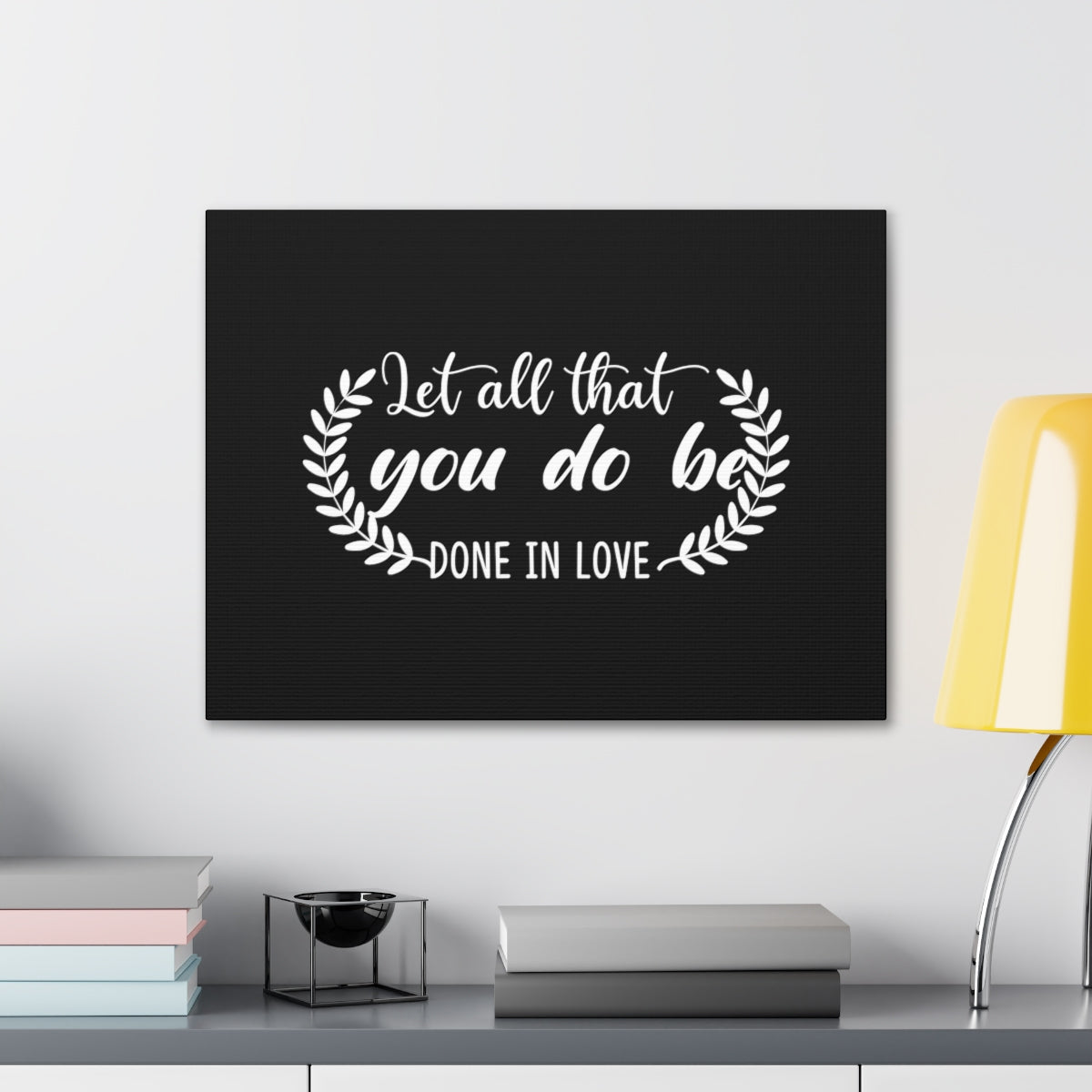 Scripture Walls Done In Love 1 Corinthians 16:14 Christian Wall Art Bible Verse Print Ready to Hang Unframed-Express Your Love Gifts