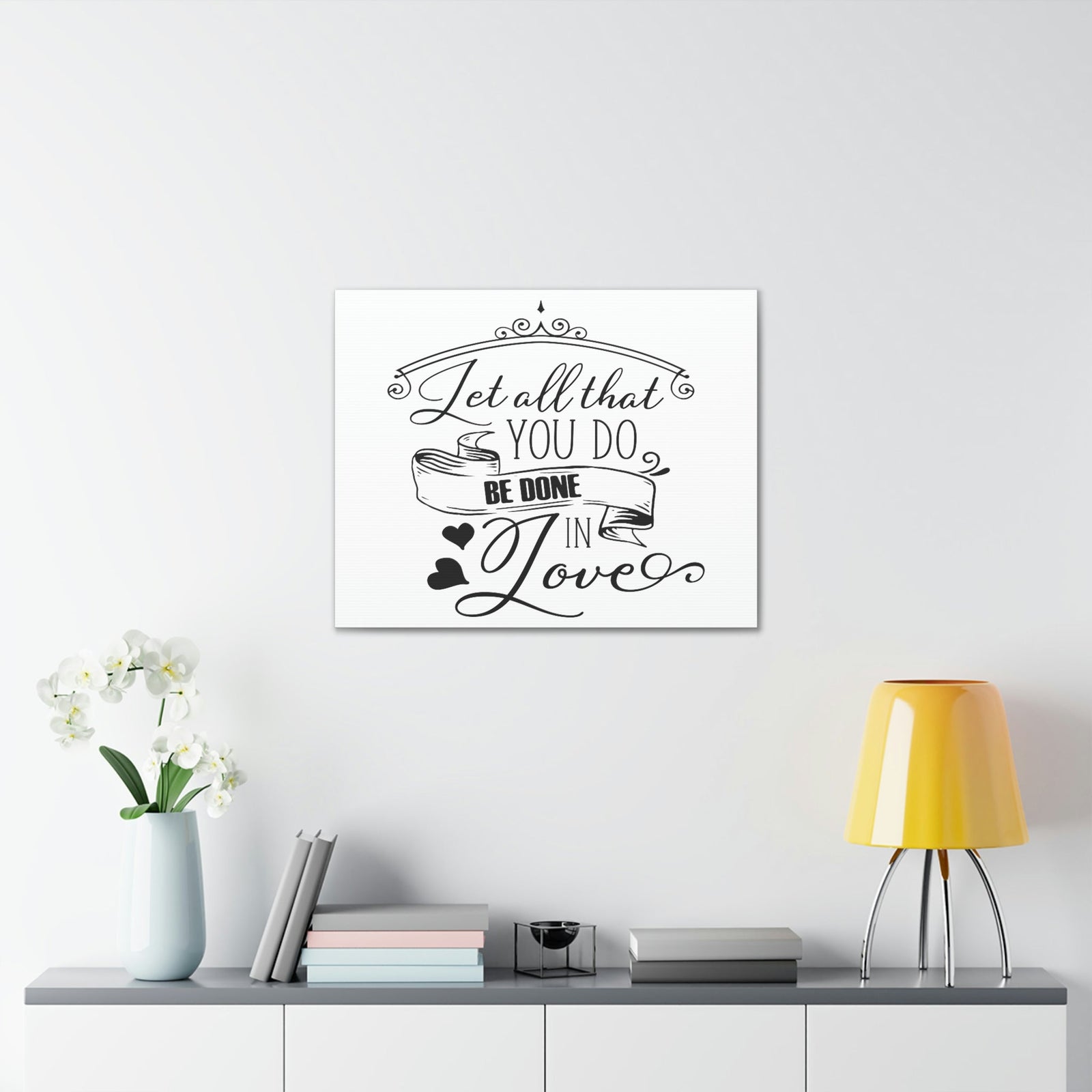 Scripture Walls Done In Love 1 Corinthians 16:14 Christian Wall Art Print Ready to Hang Unframed-Express Your Love Gifts