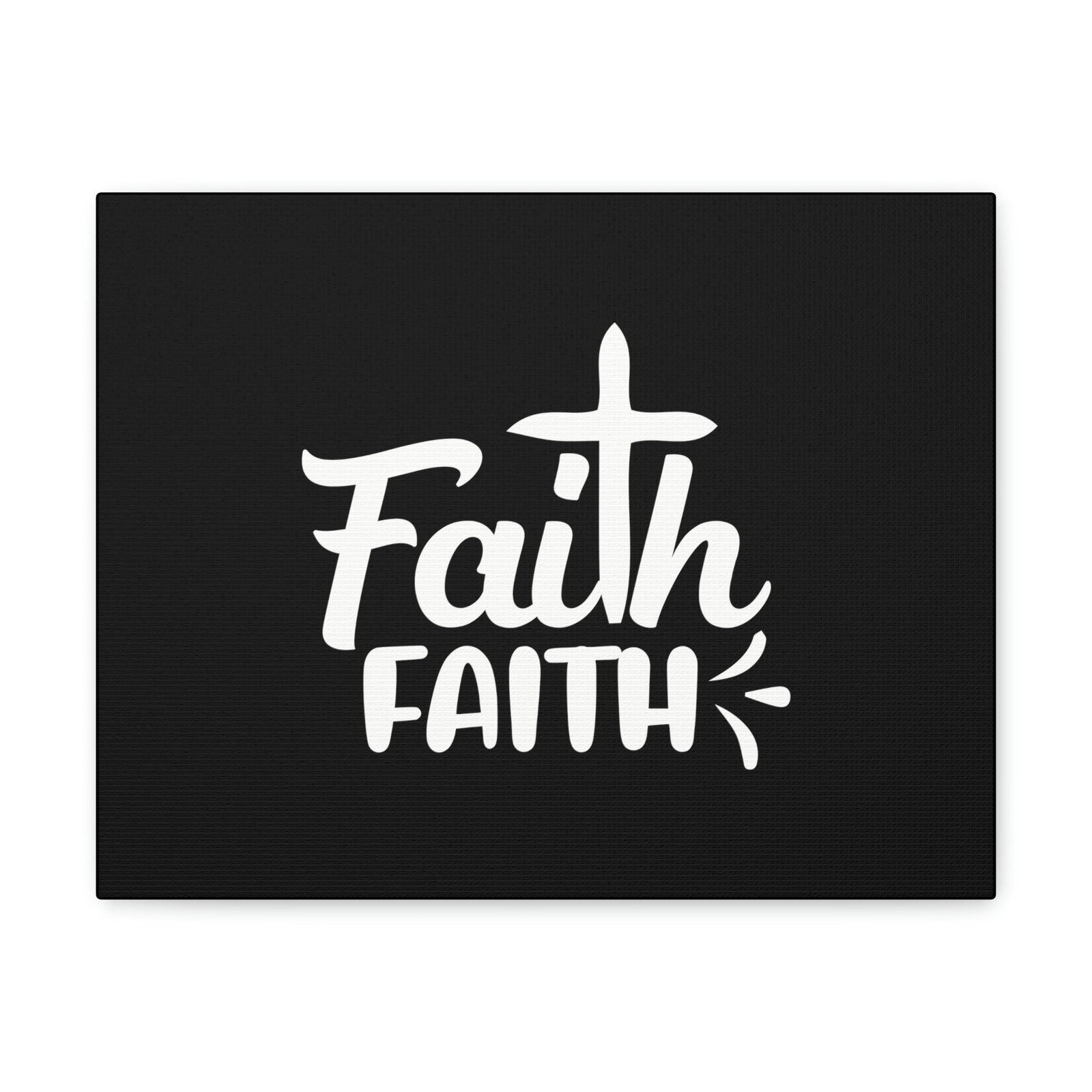 Scripture Walls Double Faith Romans 10:17 Cross Christian Wall Art Bible Verse Print Ready to Hang Unframed-Express Your Love Gifts