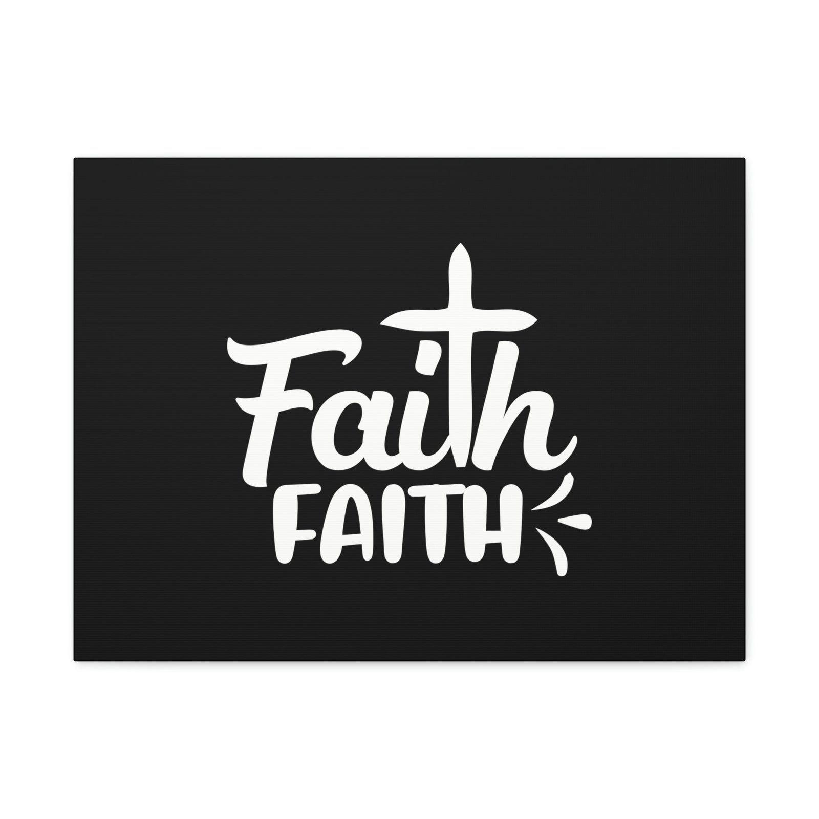 Scripture Walls Double Faith Romans 10:17 Cross Christian Wall Art Bible Verse Print Ready to Hang Unframed-Express Your Love Gifts