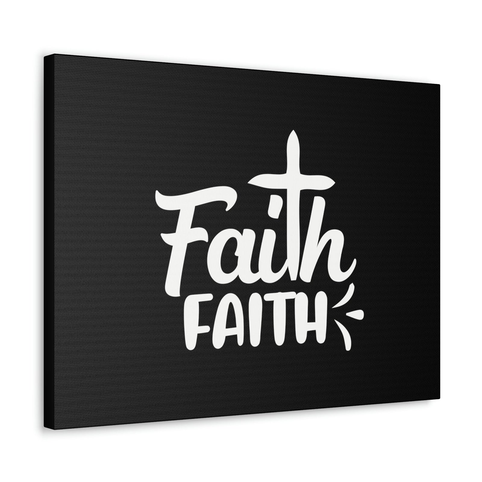 Scripture Walls Double Faith Romans 10:17 Cross Christian Wall Art Bible Verse Print Ready to Hang Unframed-Express Your Love Gifts
