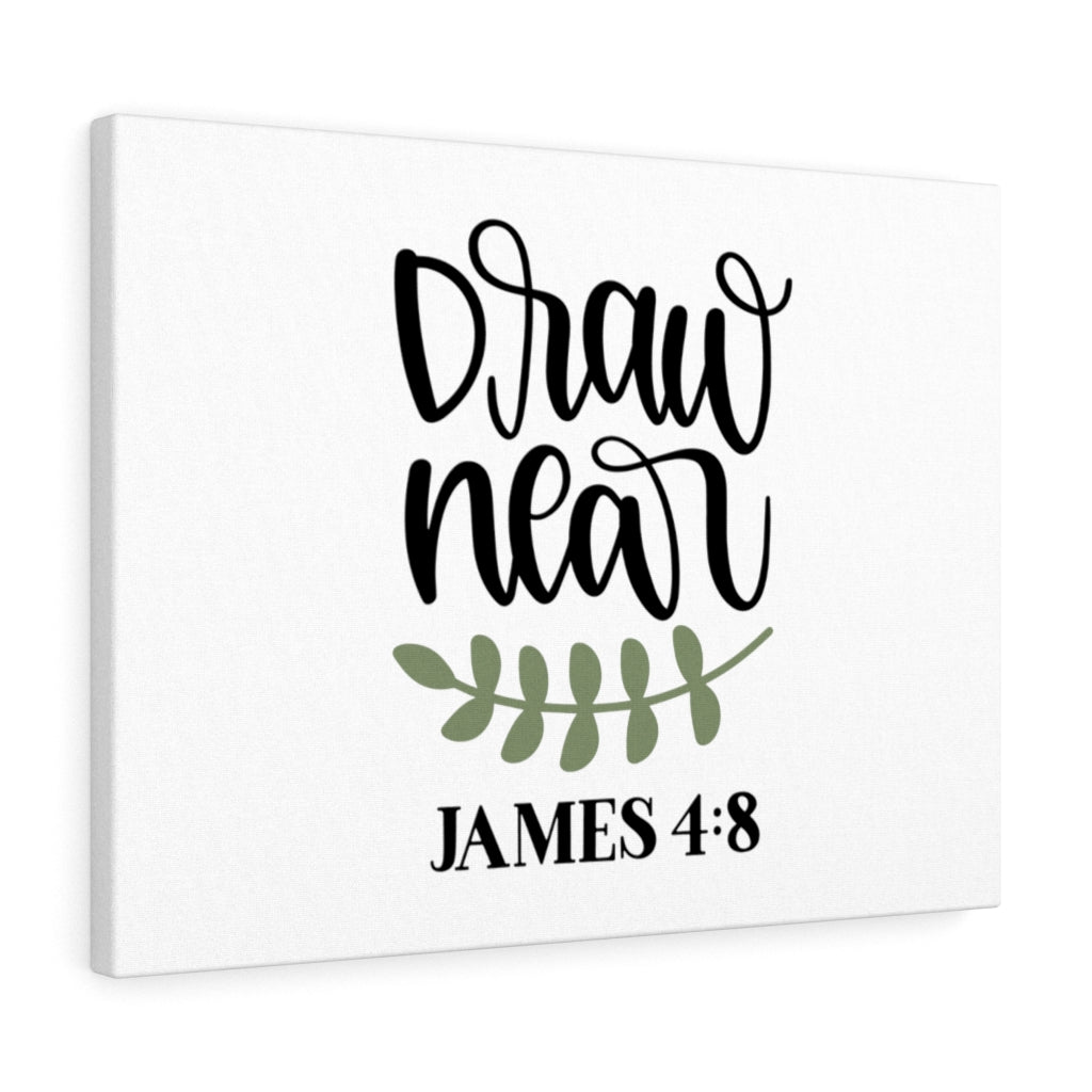 Scripture Walls Draw Near James 4:8 Bible Verse Canvas Christian Wall Art Ready to Hang Unframed-Express Your Love Gifts