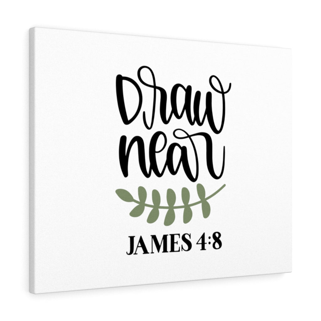 Scripture Walls Draw Near James 4:8 Bible Verse Canvas Christian Wall Art Ready to Hang Unframed-Express Your Love Gifts