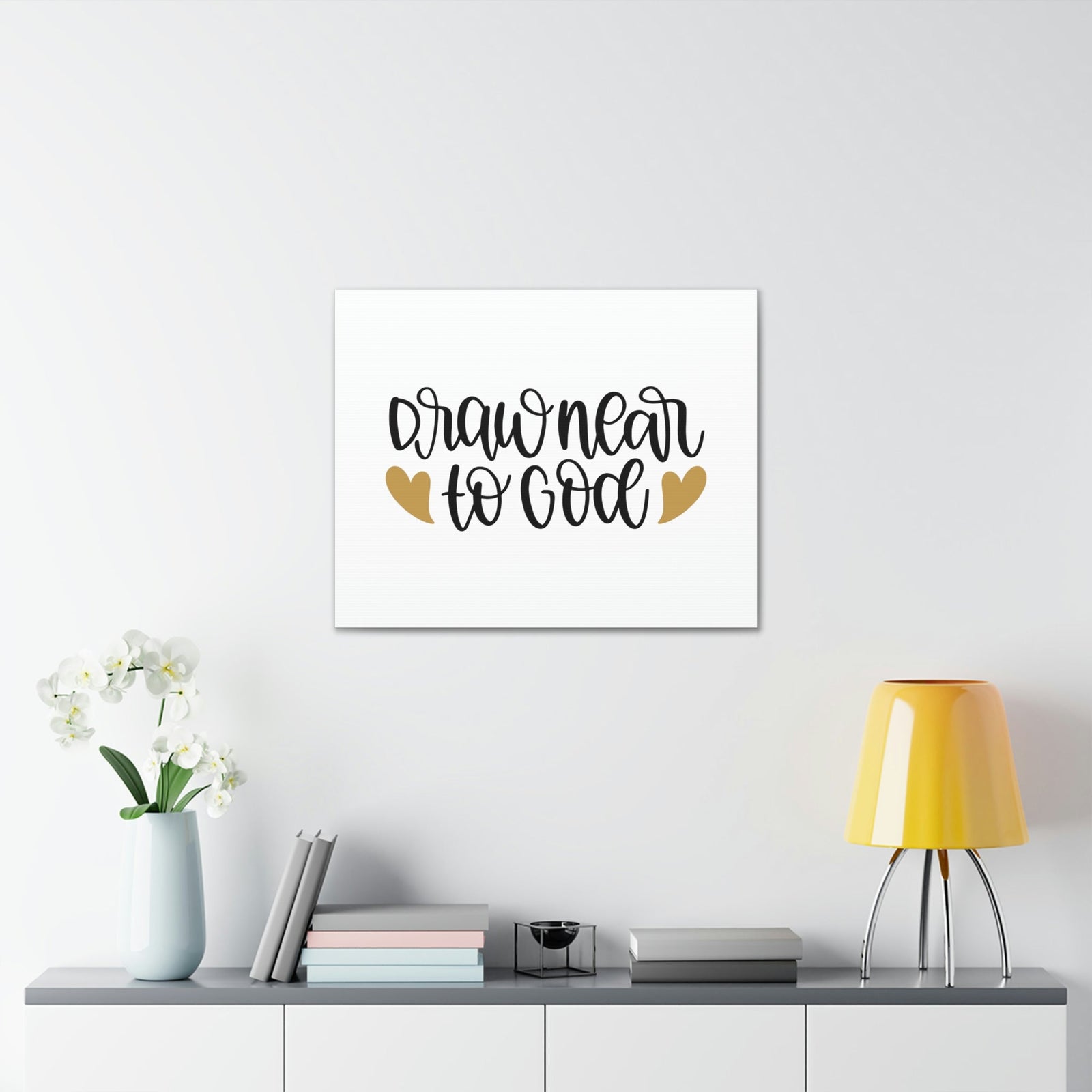 Scripture Walls Draw Near To God Hebrews 7:25 Christian Wall Art Bible Verse Print Ready to Hang Unframed-Express Your Love Gifts