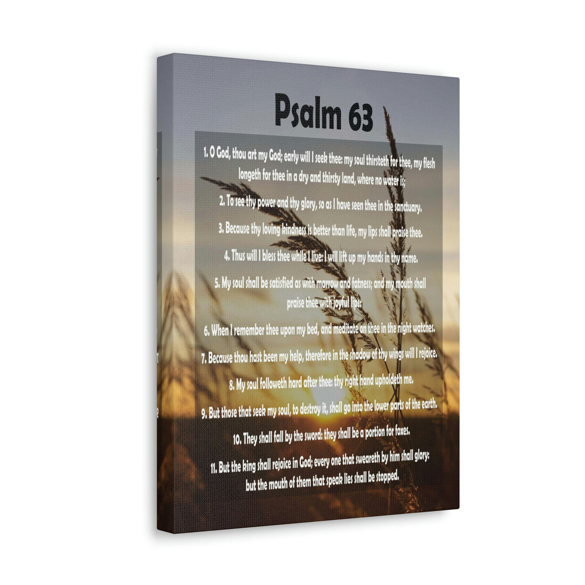 Scripture Walls Earnestly Seeking My Lord Psalm 63:4 Christian Wall Art Bible Verse Print Ready to Hang Unframed-Express Your Love Gifts