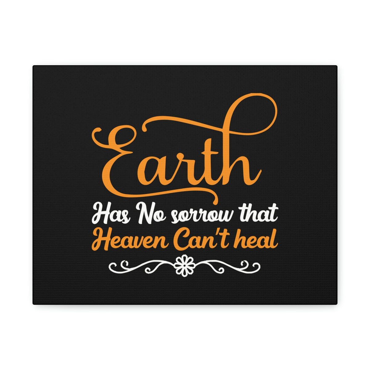 Scripture Walls Earth Has No Sorrow Isaiah 35:10 Orange Christian Wall Art Bible Verse Print Ready to Hang Unframed-Express Your Love Gifts