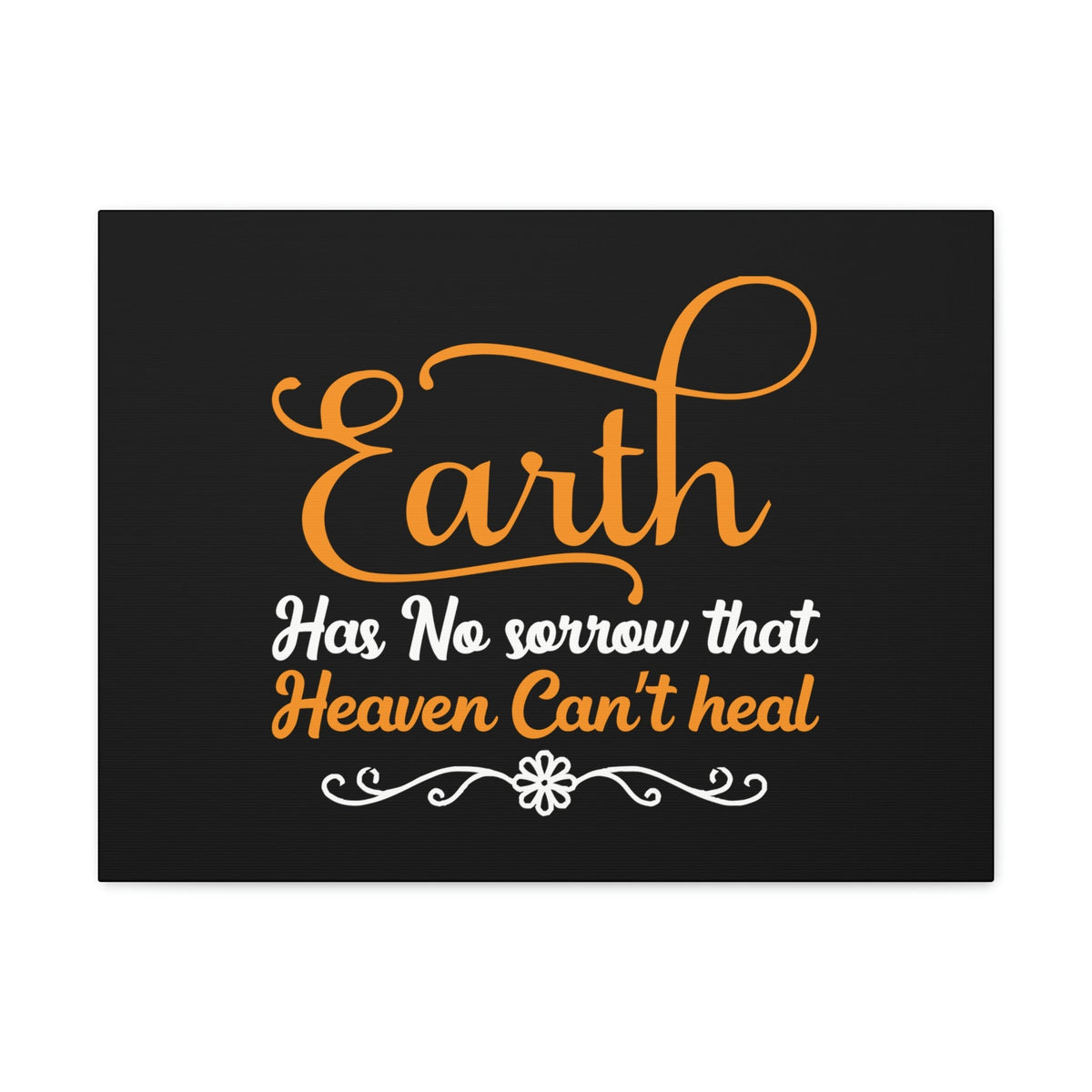 Scripture Walls Earth Has No Sorrow Isaiah 35:10 Orange Christian Wall Art Bible Verse Print Ready to Hang Unframed-Express Your Love Gifts