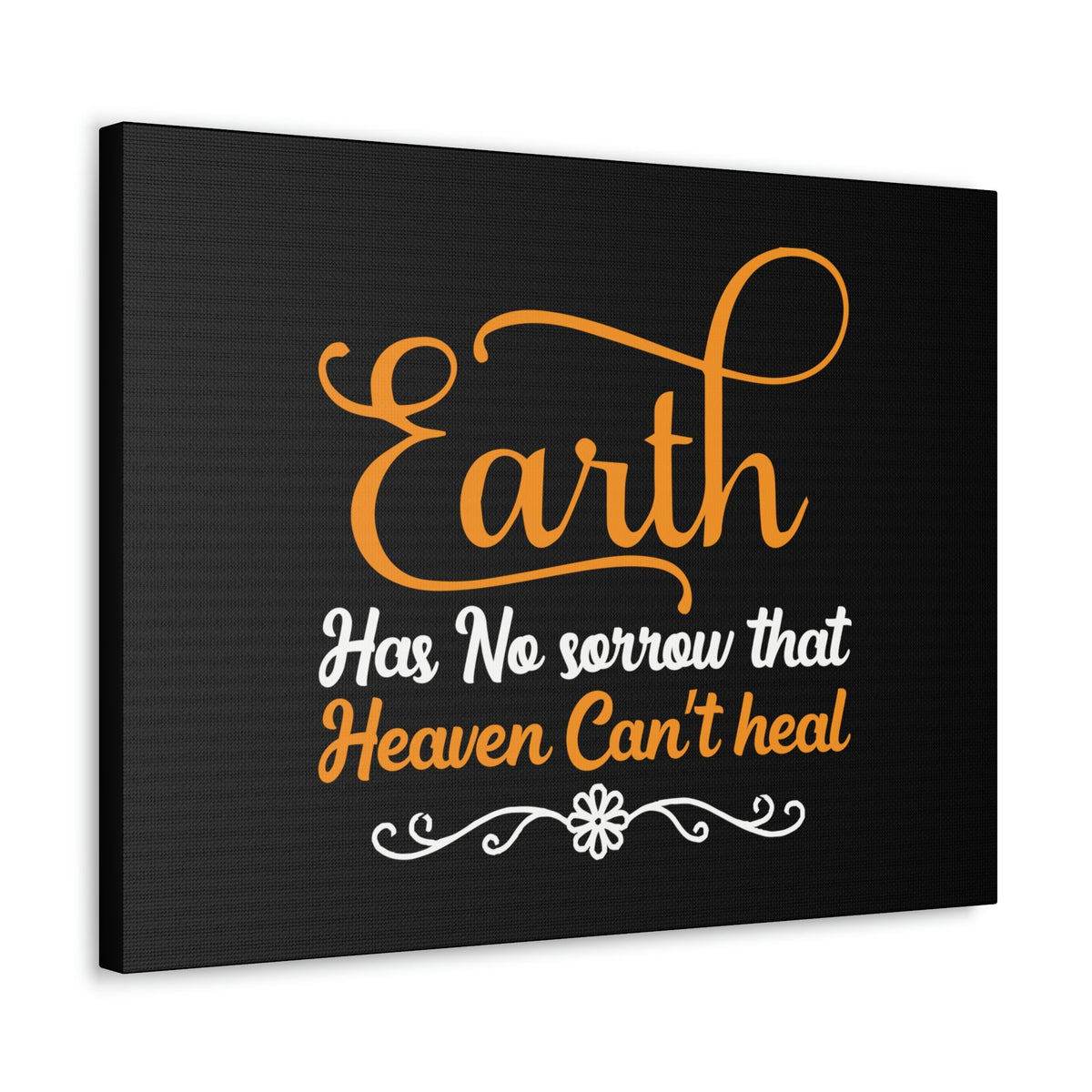 Scripture Walls Earth Has No Sorrow Isaiah 35:10 Orange Christian Wall Art Bible Verse Print Ready to Hang Unframed-Express Your Love Gifts