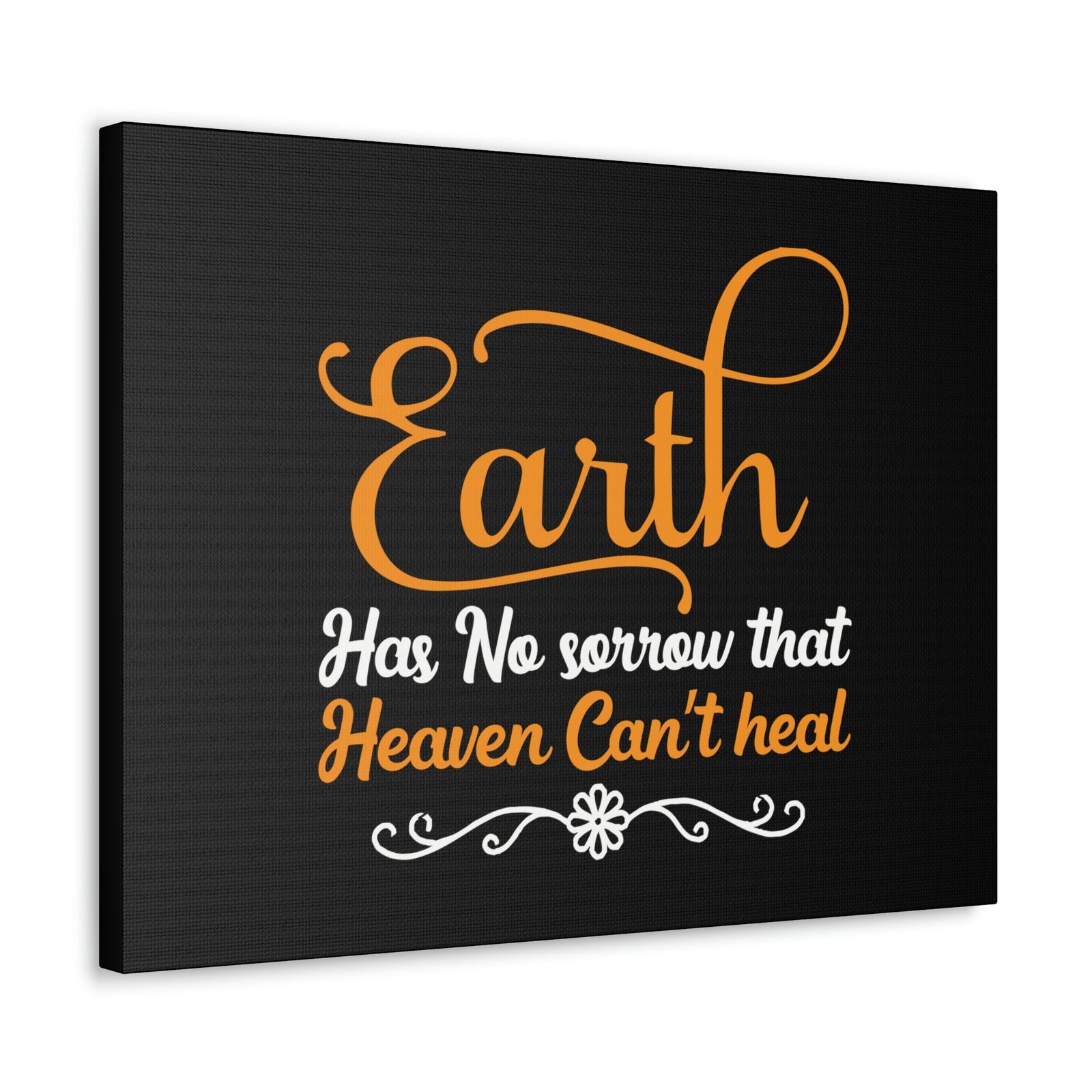 Scripture Walls Earth Has No Sorrow Isaiah 35:10 Orange Christian Wall Art Bible Verse Print Ready to Hang Unframed-Express Your Love Gifts