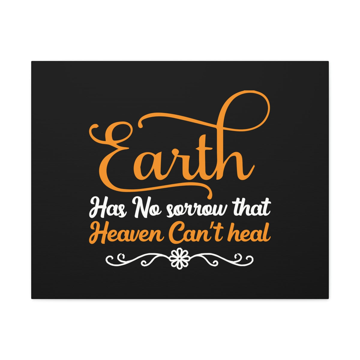 Scripture Walls Earth Has No Sorrow Isaiah 35:10 Orange Christian Wall Art Bible Verse Print Ready to Hang Unframed-Express Your Love Gifts