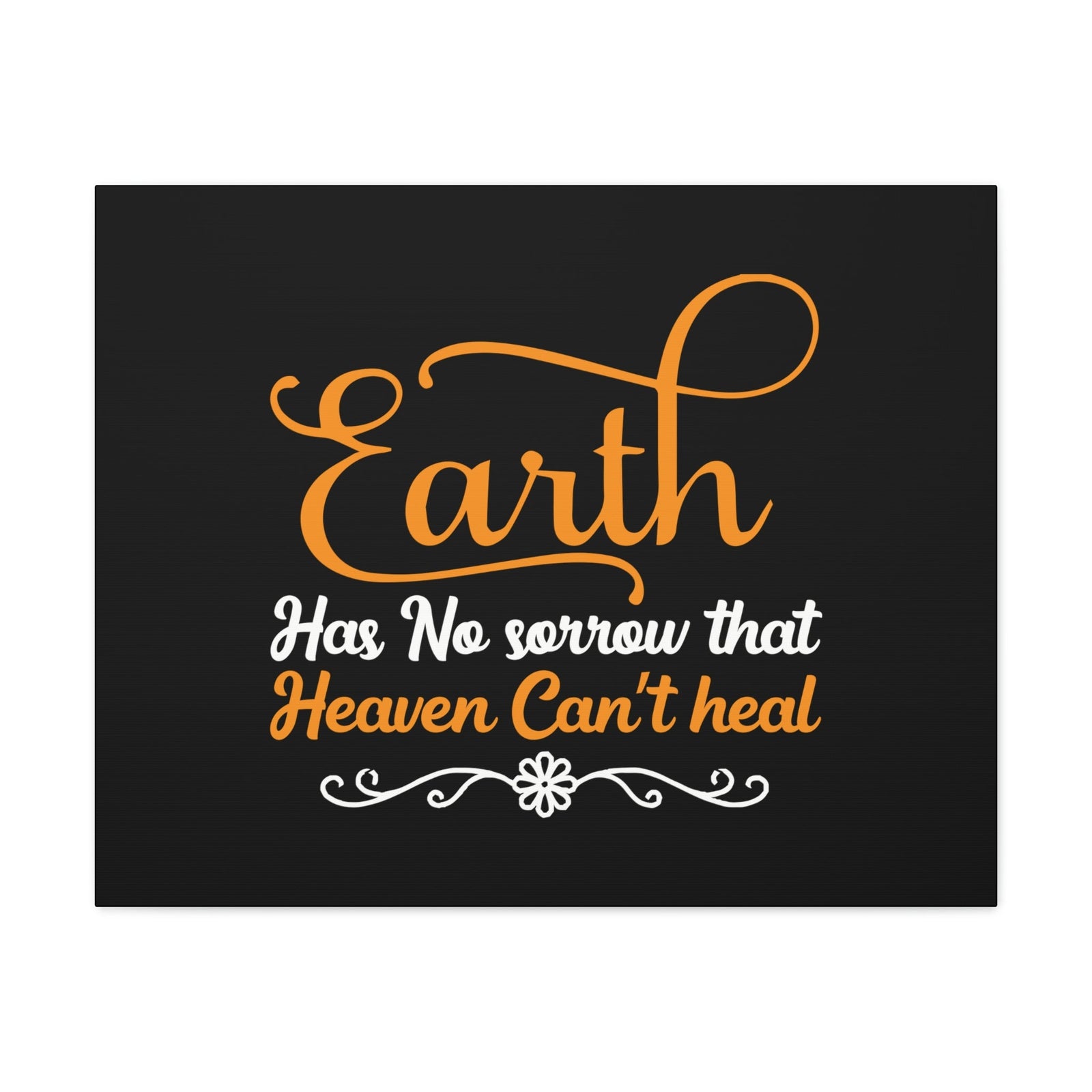 Scripture Walls Earth Has No Sorrow Isaiah 35:10 Orange Christian Wall Art Bible Verse Print Ready to Hang Unframed-Express Your Love Gifts