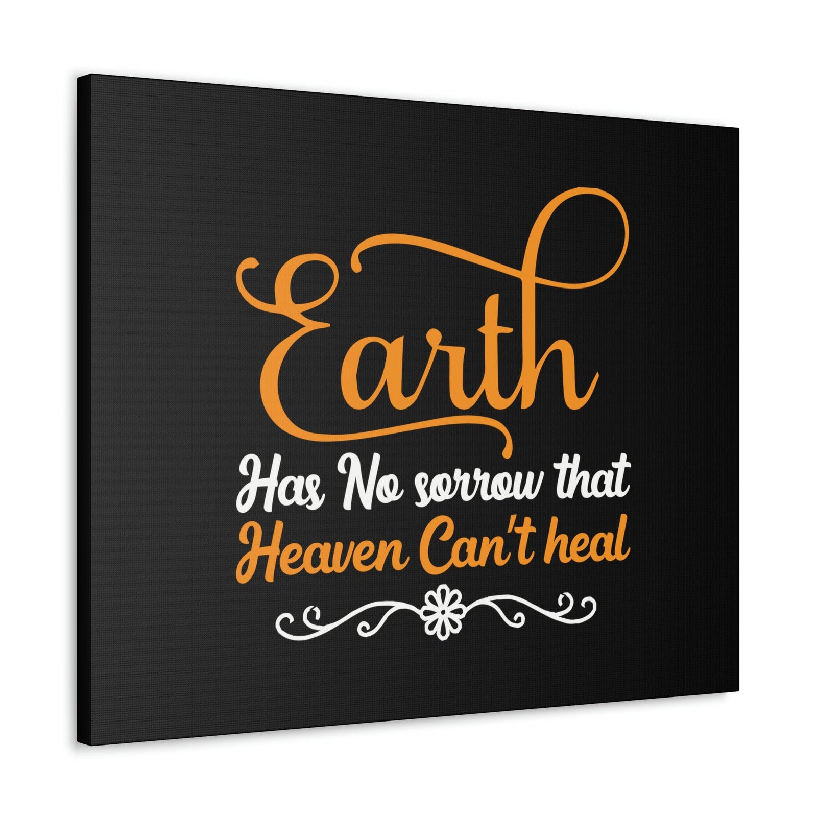 Scripture Walls Earth Has No Sorrow Isaiah 35:10 Orange Christian Wall Art Bible Verse Print Ready to Hang Unframed-Express Your Love Gifts