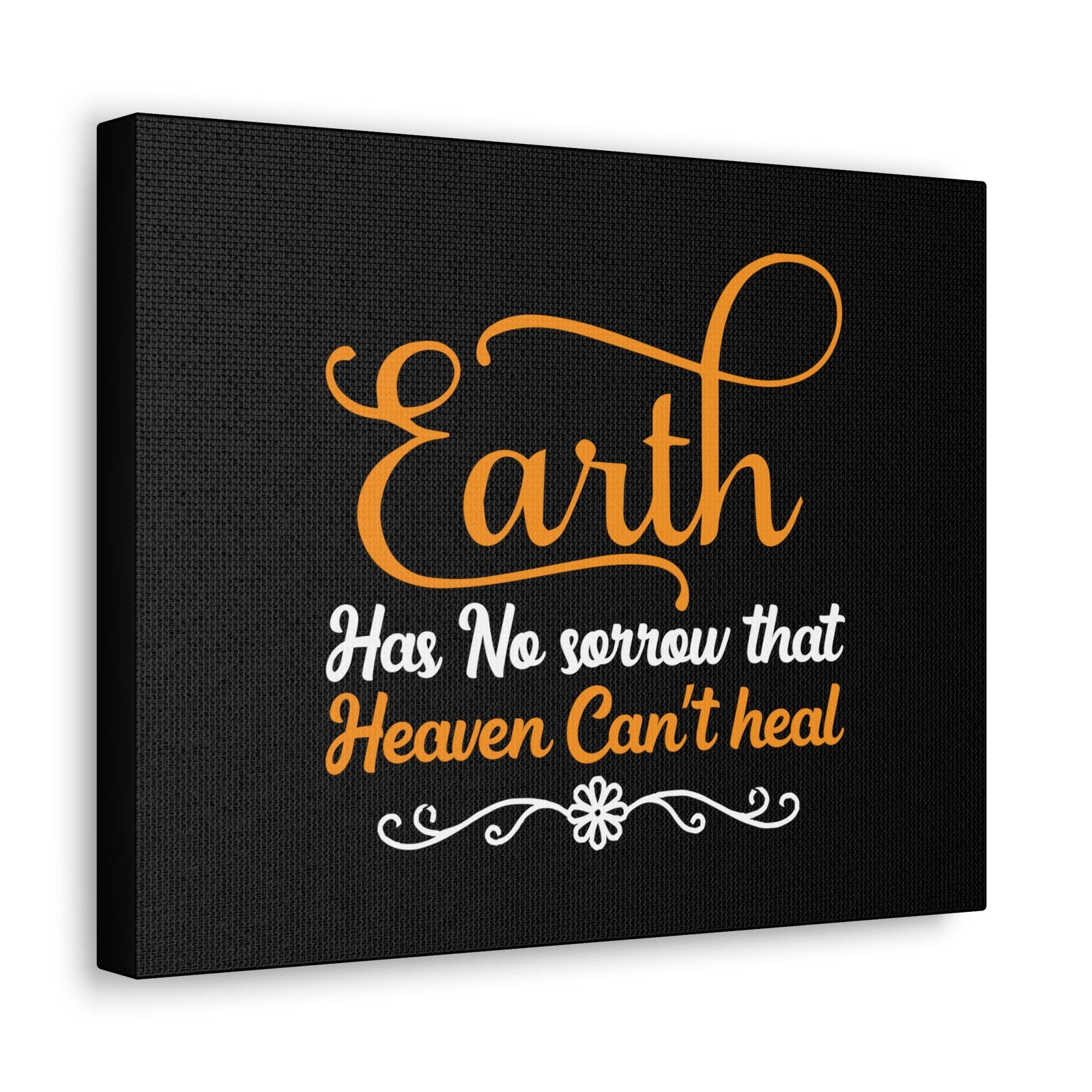 Scripture Walls Earth Has No Sorrow Isaiah 35:10 Orange Christian Wall Art Bible Verse Print Ready to Hang Unframed-Express Your Love Gifts