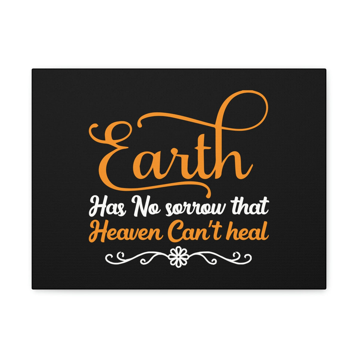 Scripture Walls Earth Has No Sorrow Isaiah 35:10 Orange Christian Wall Art Bible Verse Print Ready to Hang Unframed-Express Your Love Gifts