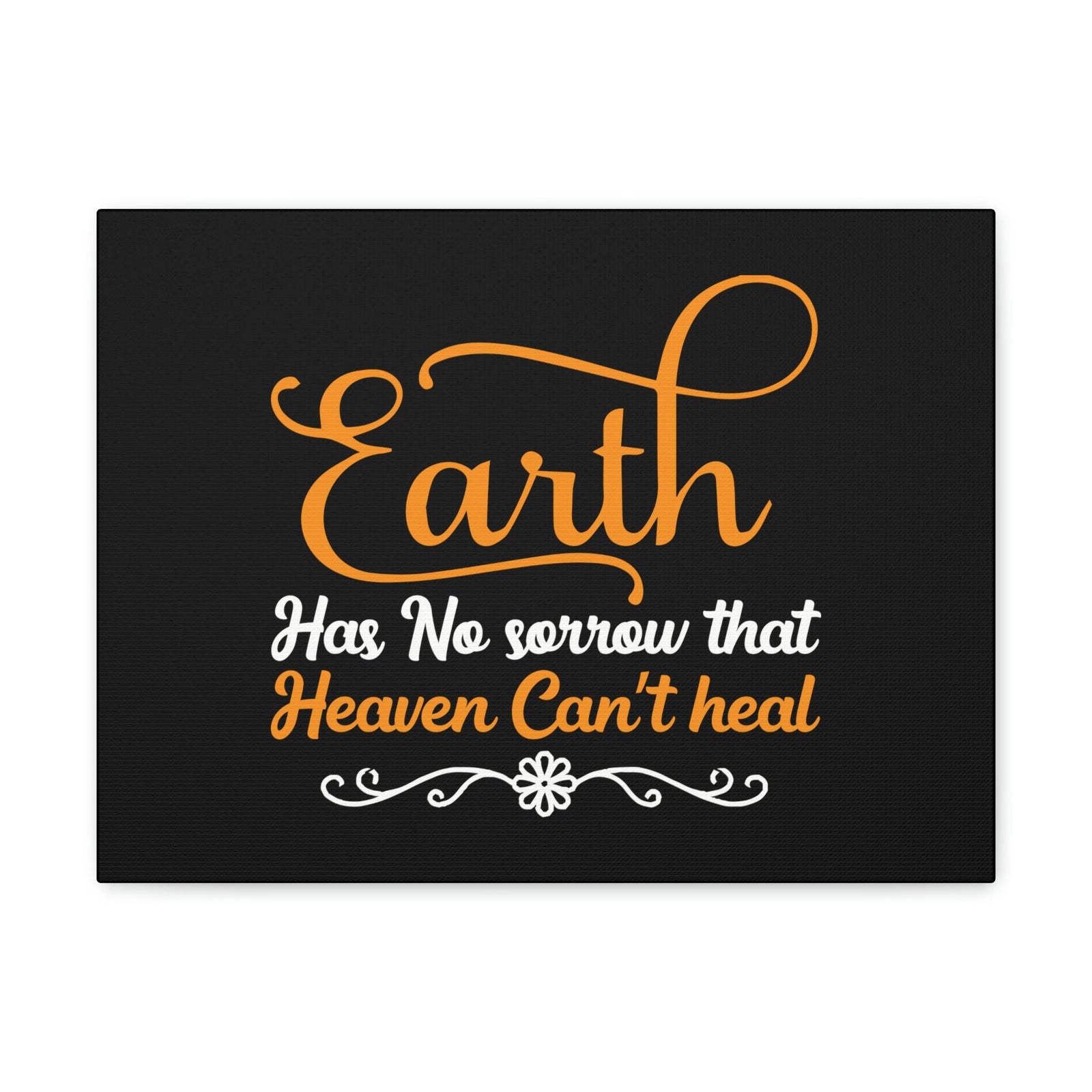 Scripture Walls Earth Has No Sorrow Isaiah 35:10 Orange Christian Wall Art Bible Verse Print Ready to Hang Unframed-Express Your Love Gifts