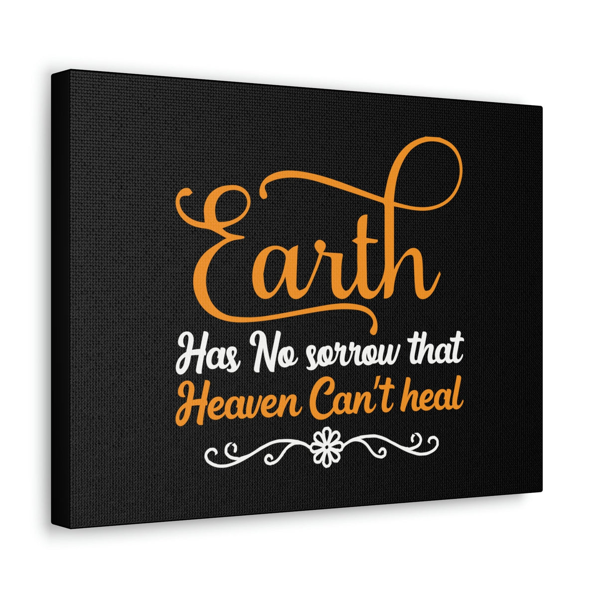 Scripture Walls Earth Has No Sorrow Isaiah 35:10 Orange Christian Wall Art Bible Verse Print Ready to Hang Unframed-Express Your Love Gifts