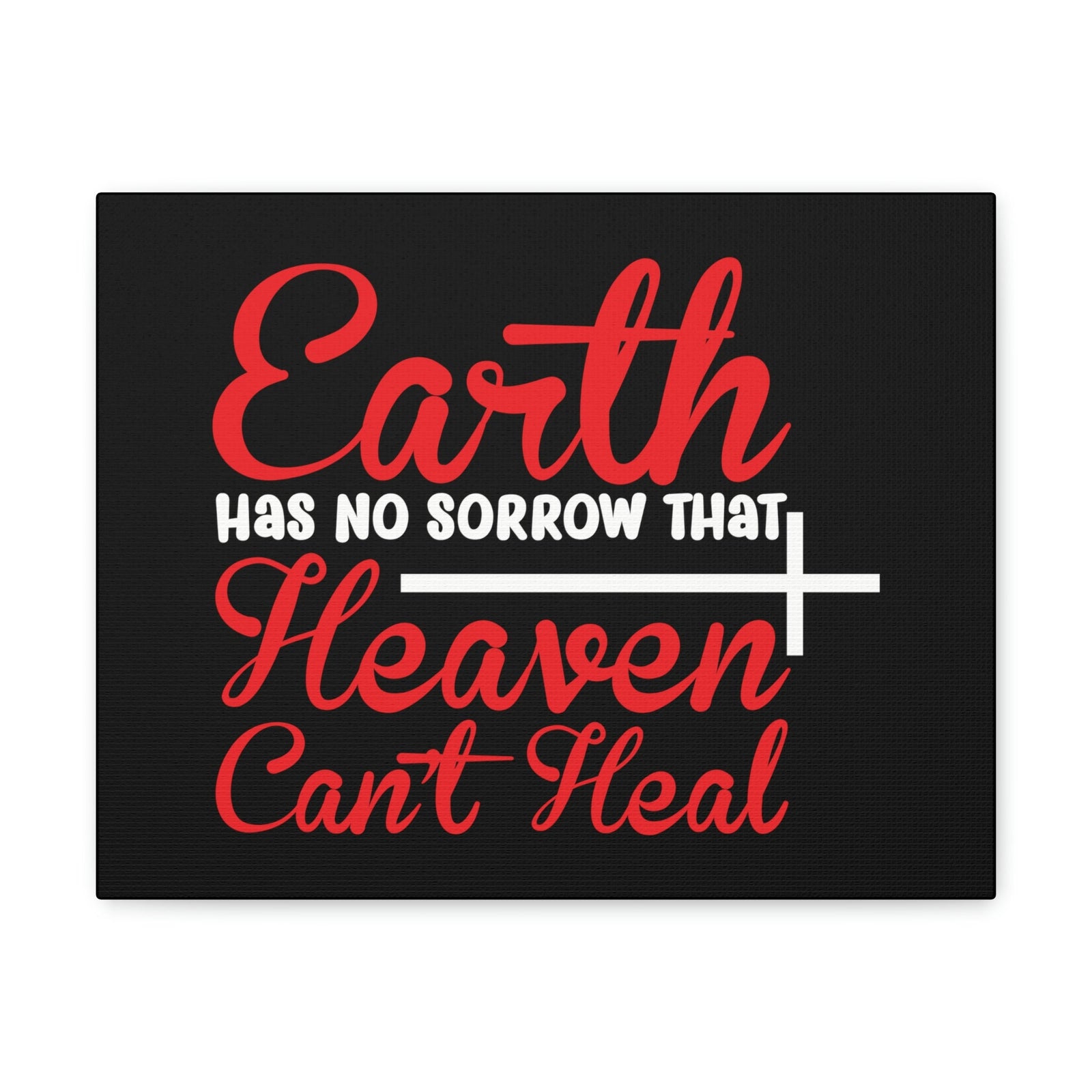 Scripture Walls Earth Has No Sorrows Isaiah 35:10 Red Christian Wall Art Bible Verse Print Ready to Hang Unframed-Express Your Love Gifts