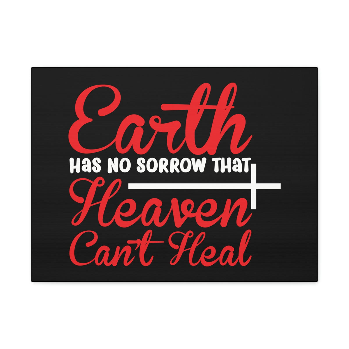 Scripture Walls Earth Has No Sorrows Isaiah 35:10 Red Christian Wall Art Bible Verse Print Ready to Hang Unframed-Express Your Love Gifts