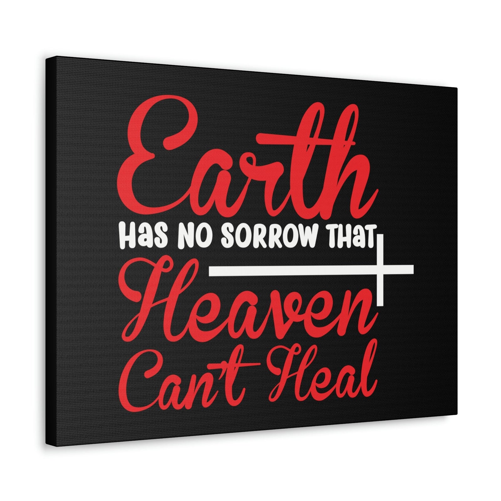 Scripture Walls Earth Has No Sorrows Isaiah 35:10 Red Christian Wall Art Bible Verse Print Ready to Hang Unframed-Express Your Love Gifts