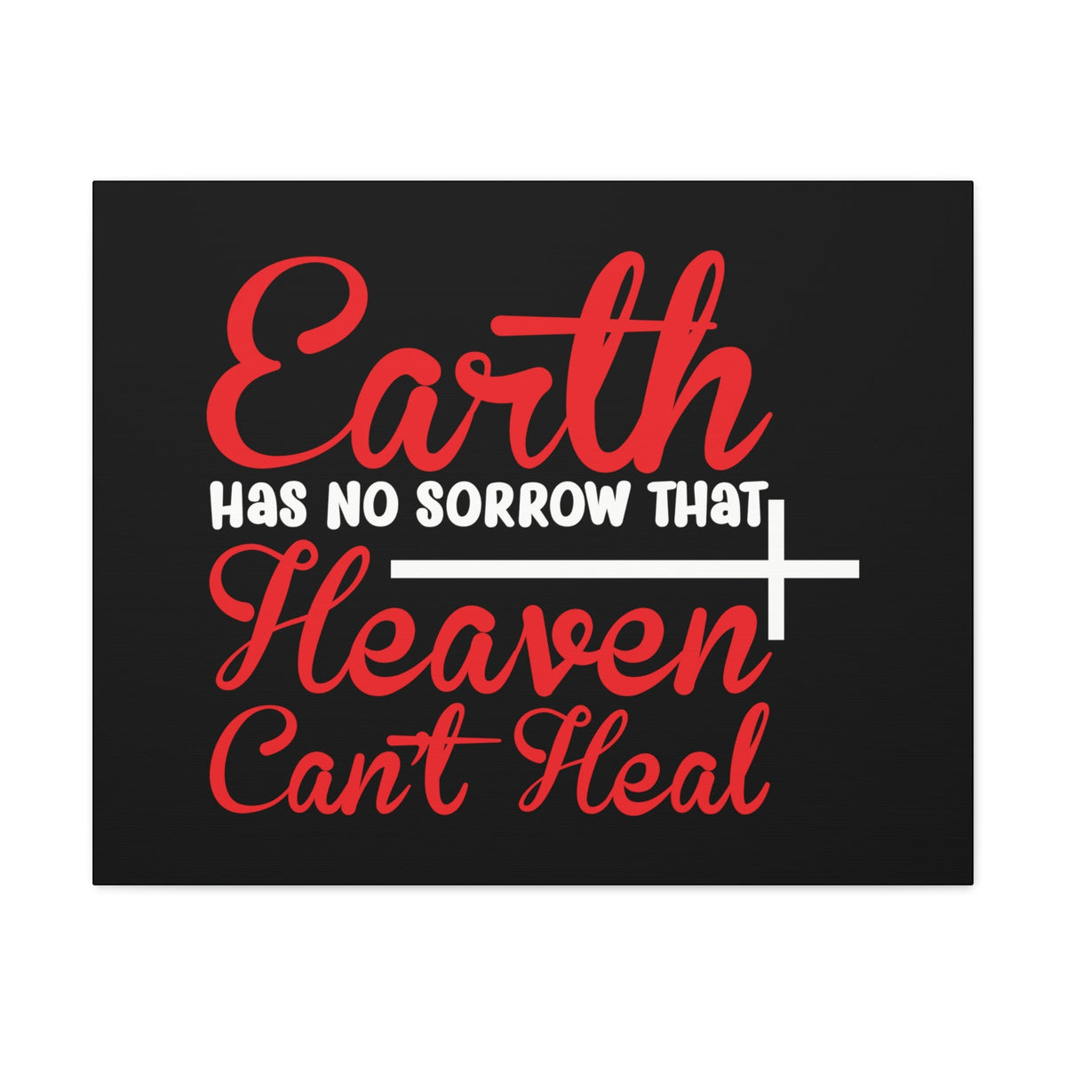 Scripture Walls Earth Has No Sorrows Isaiah 35:10 Red Christian Wall Art Bible Verse Print Ready to Hang Unframed-Express Your Love Gifts
